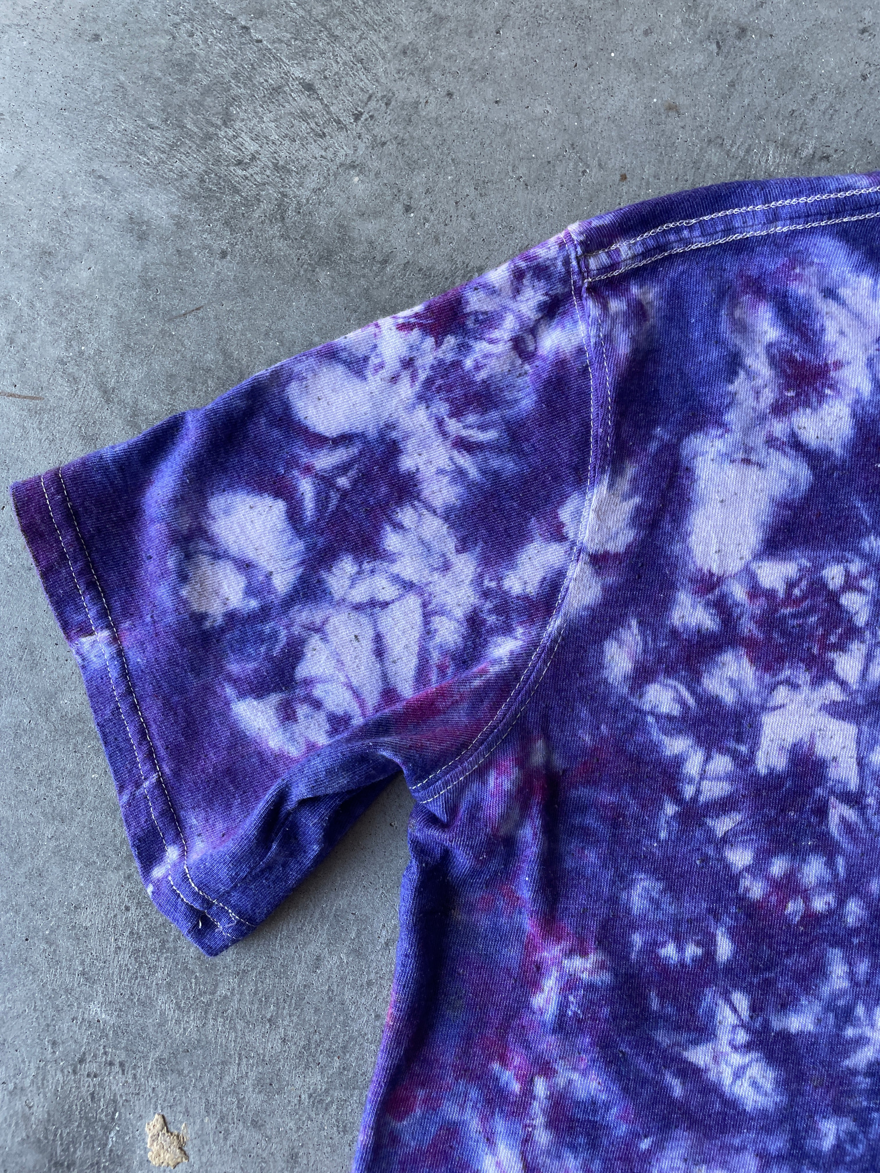 Carhartt Short Sleeve Purple and Blue Tie Dye T-Shirt | One-of-a-Kind | Youth Medium (8-10)