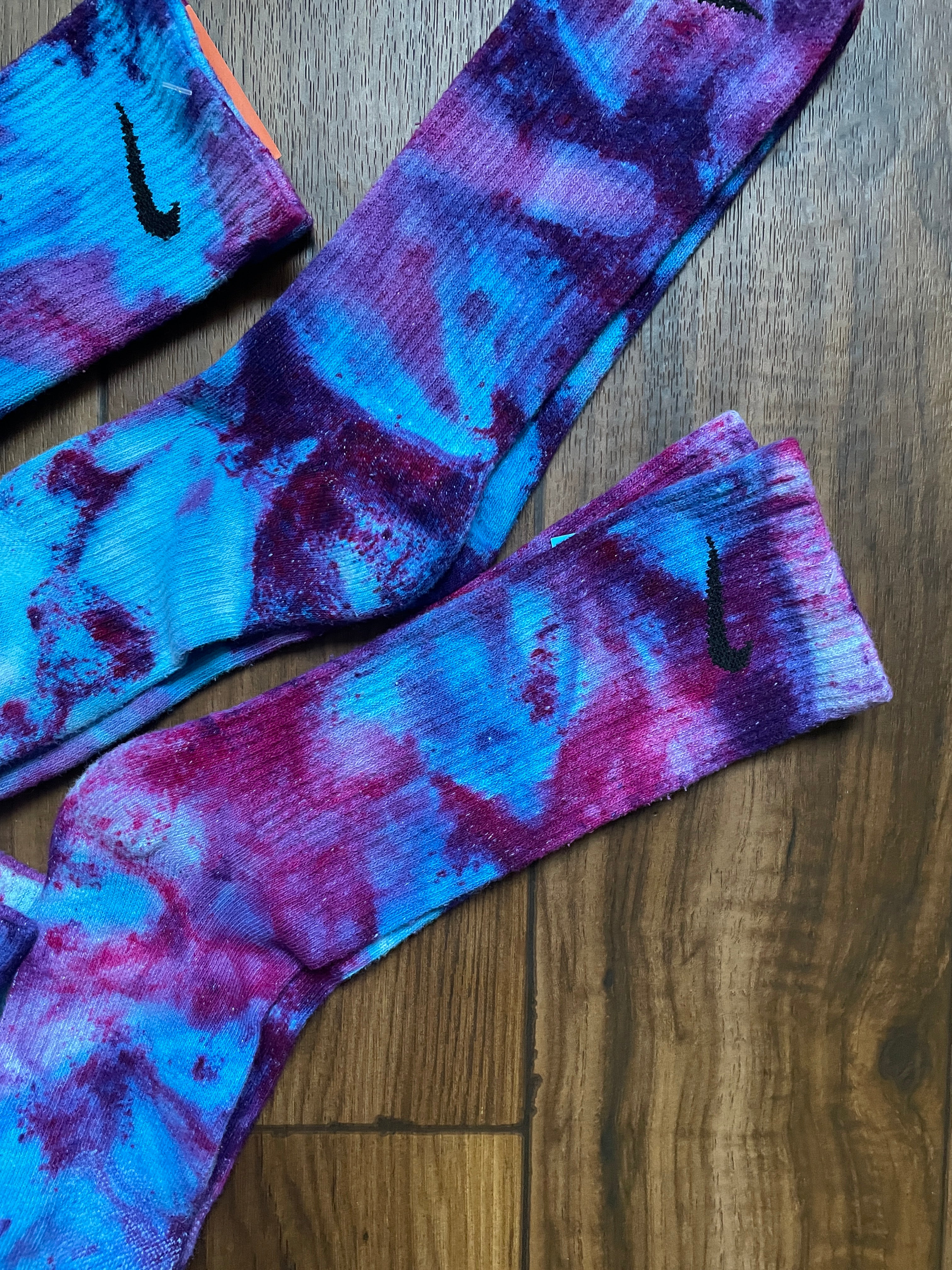 Galaxy Dye Nike Dri-FIT Everyday Plus Training Socks - Size Large (Men's 9-12/Women's 10-13)