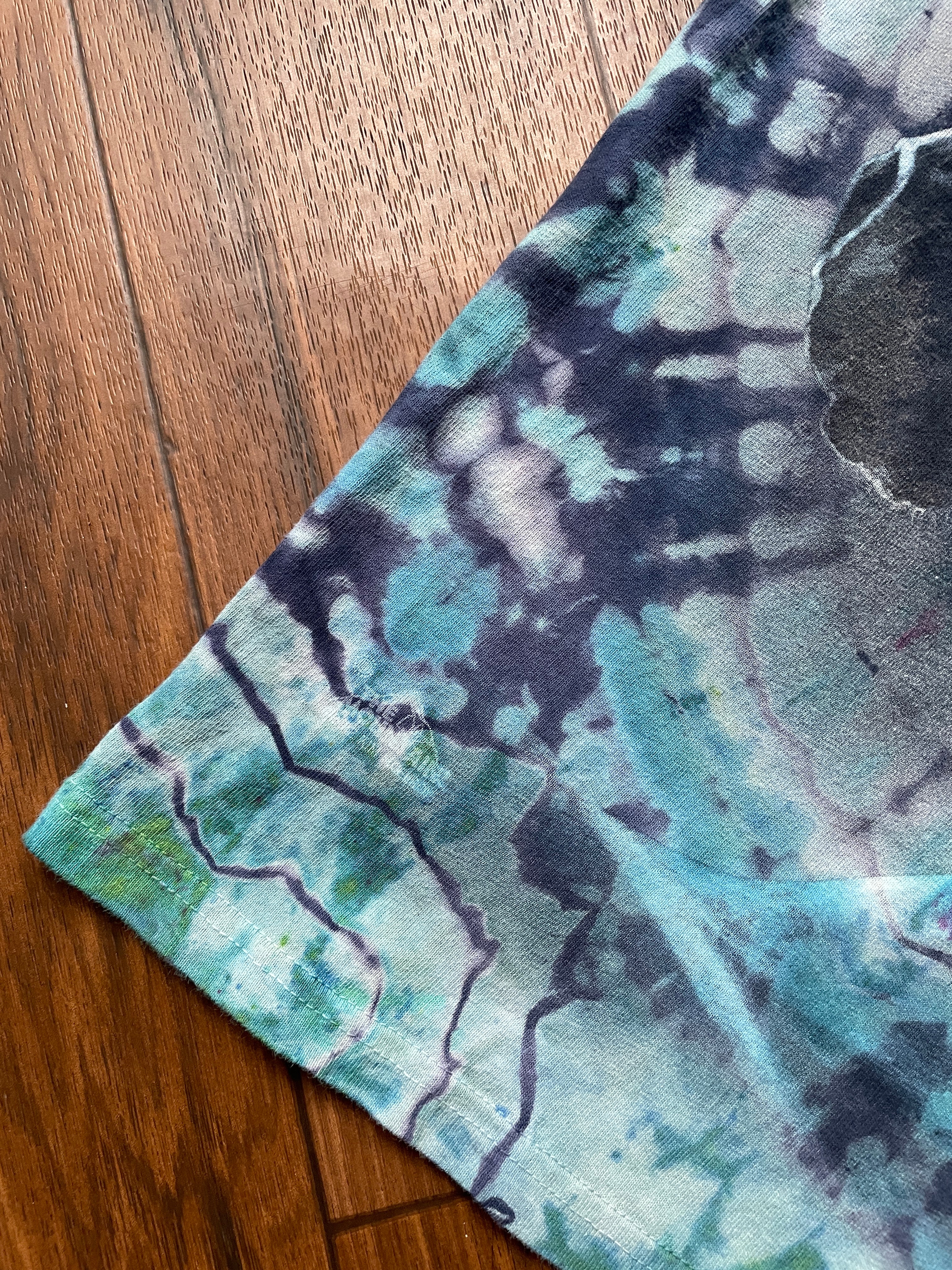 Men's Small Patriotic Horse Handmade Tie Dye Short Sleeve T-Shirt