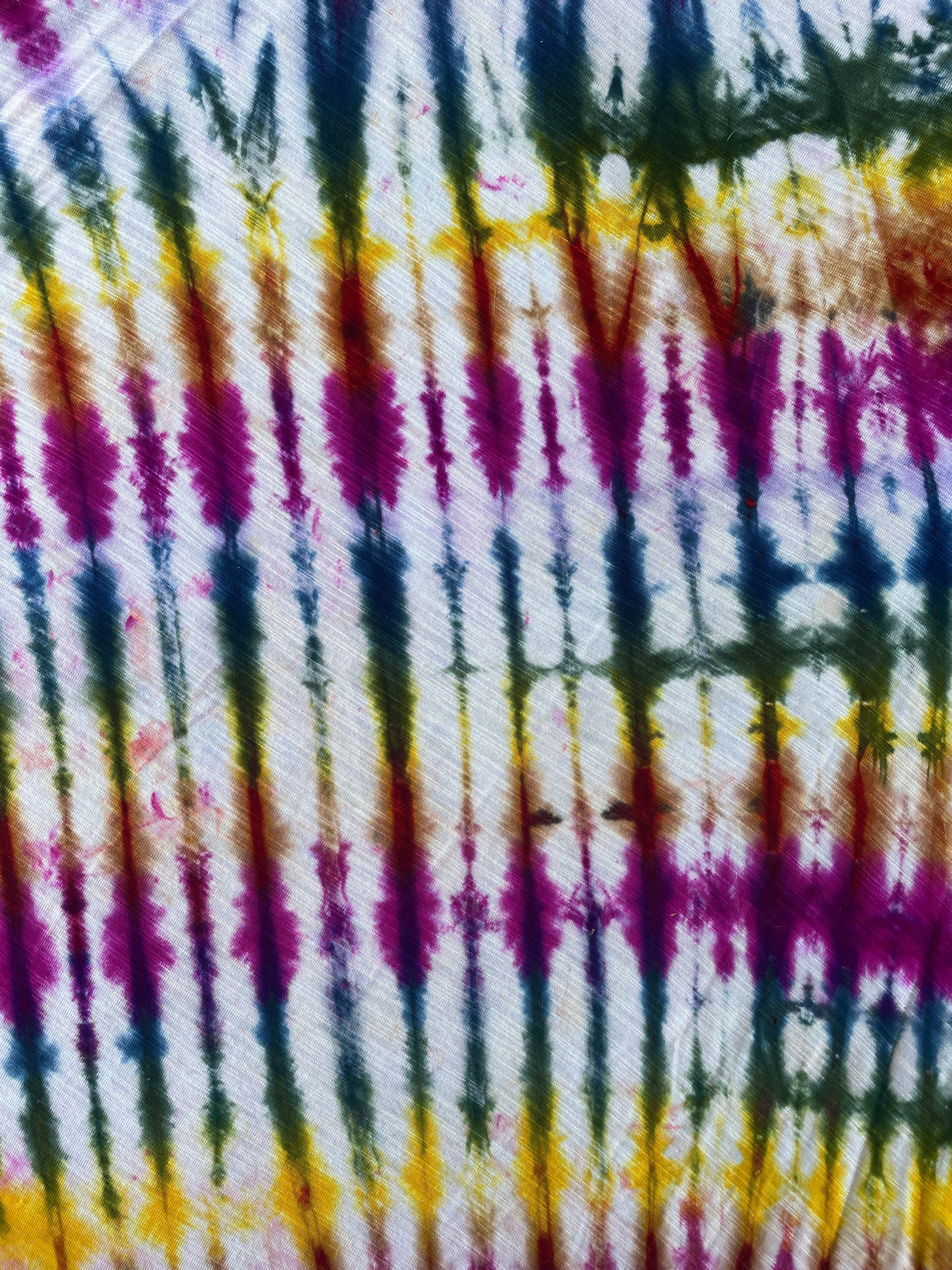 Hand-Printed North Carolina Mood Ring Tie Dye Tank Top | Women's Size Medium