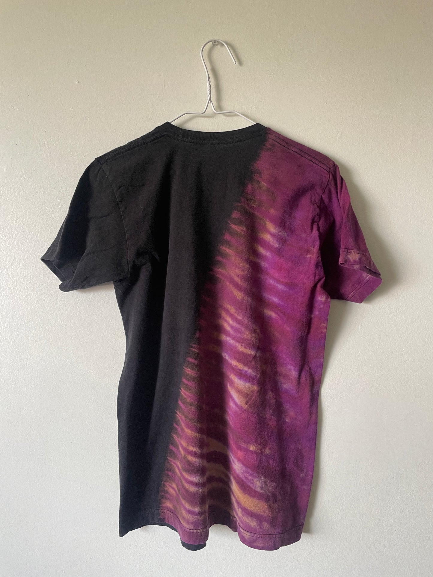 Panic! At the Disco Pray for the Wicked Handmade Tie Dye Short Sleeve T-Shirt | One-Of-a-Kind Upcycled Black and Pink Top | Men's Medium