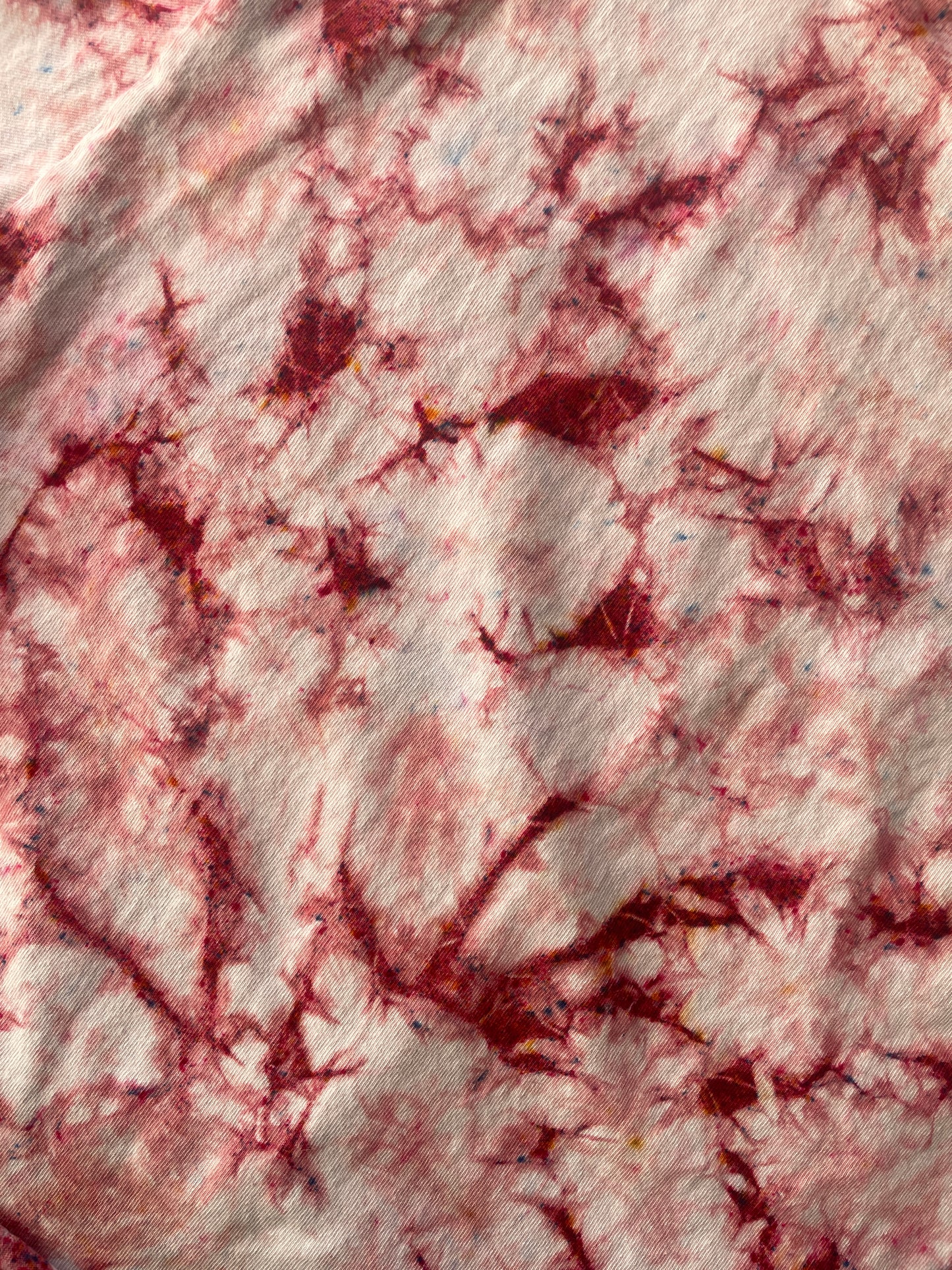 Medium Men’s Los Angeles, California Handmade Tie Dye Cropped T-Shirt | One-of-a-Kind John Galt Pink Funfetti Short Sleeve Crop Top