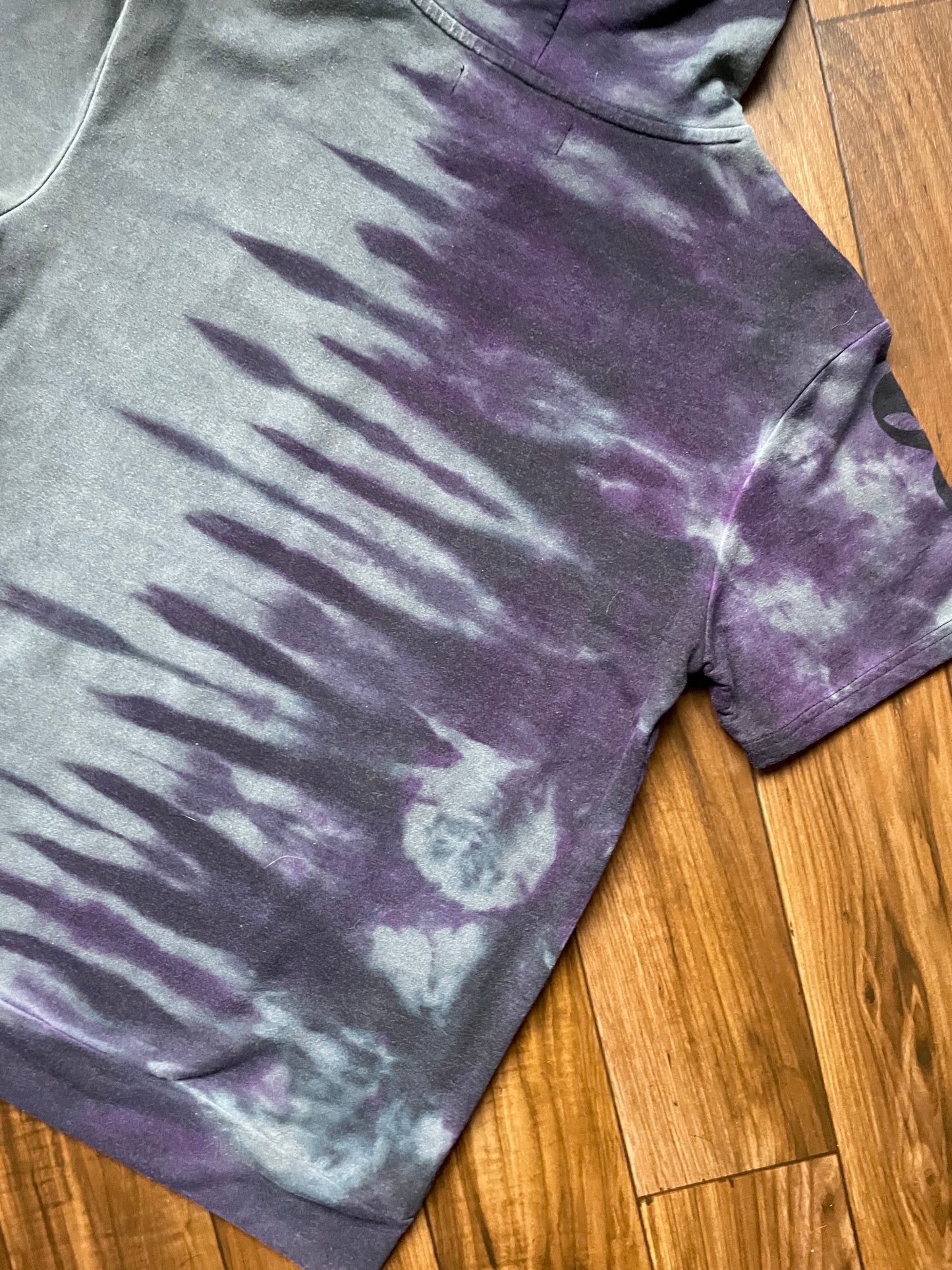 Men's Medium WUTAH Tie Dye Hooded Short Sleeve T-Shirt