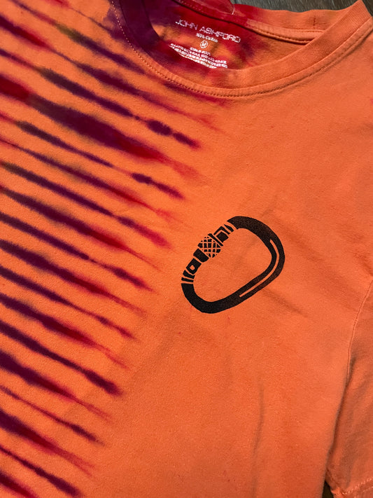 Men's Medium Climbing Carabiner Tie Dye Short Sleeve T-Shirt