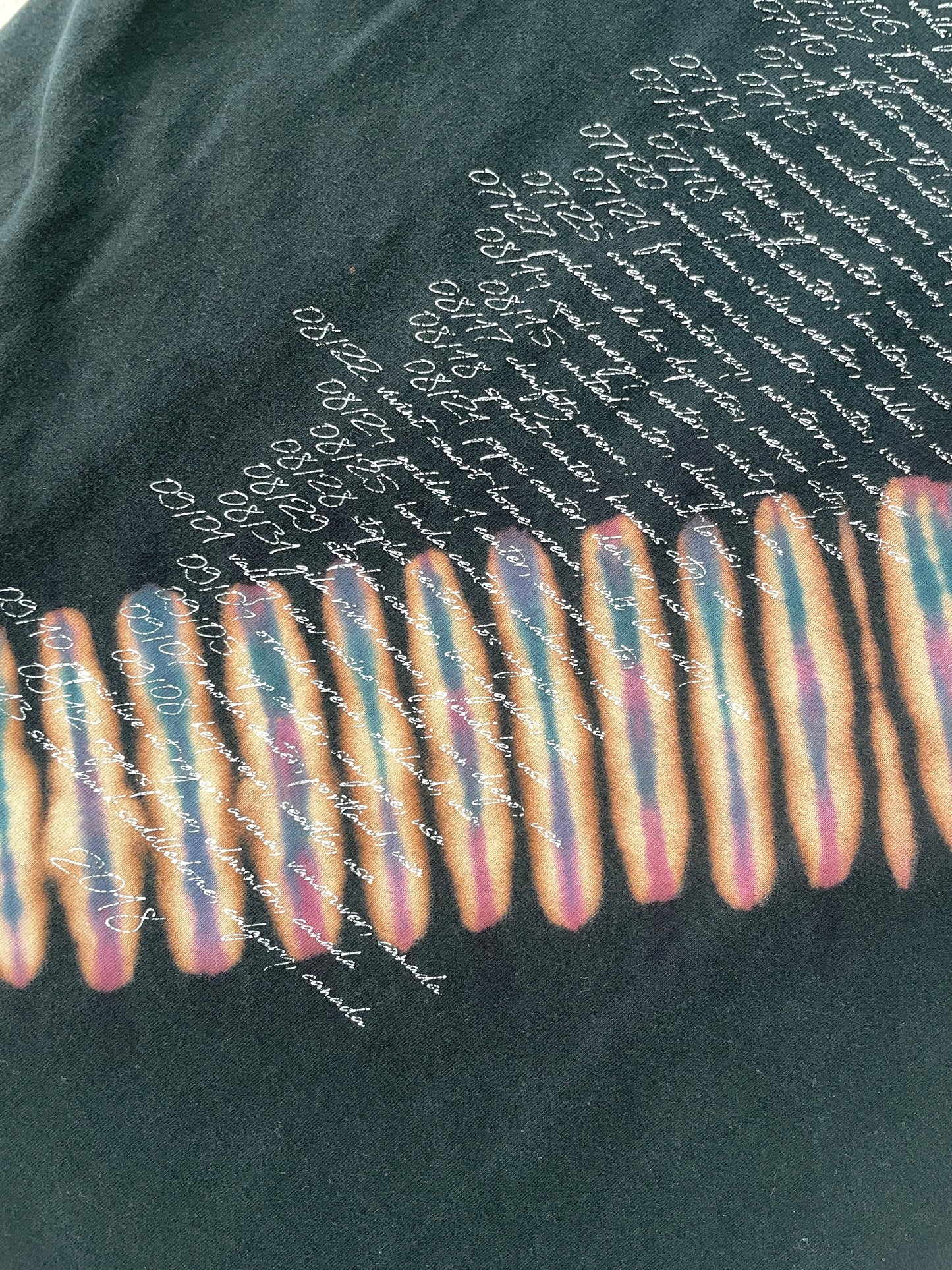 SMALL Men's Sam Smith Handmade Reverse Tie Dye Short Sleeve T-Shirt | One-Of-a-Kind Upcycled Black, Blue, and Purple Pleated Top