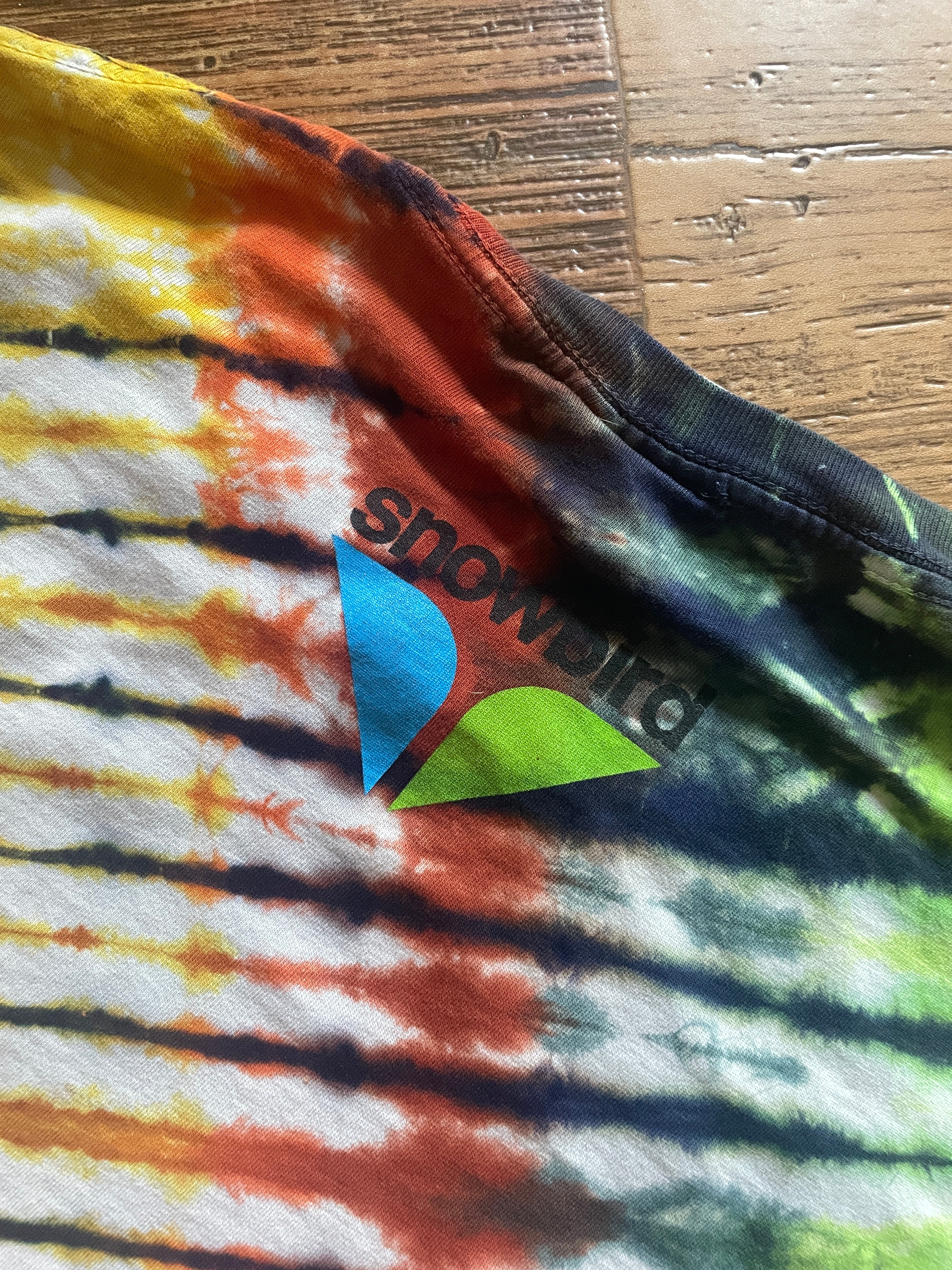 Snowbird Oktoberfest Handmade Tie Dye Crop Top (Men's Small)