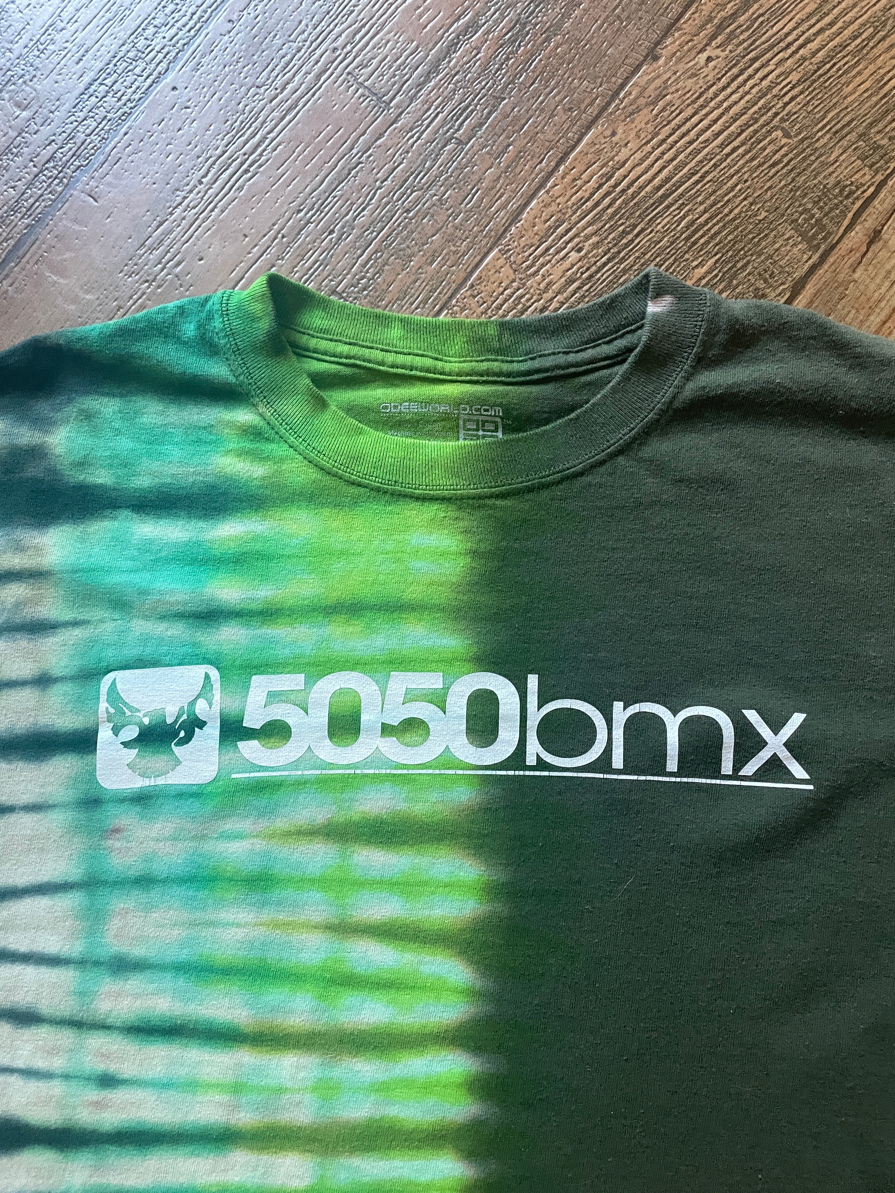 5050 BMX Handmade Tie Dye Crop Top (Men's XL)