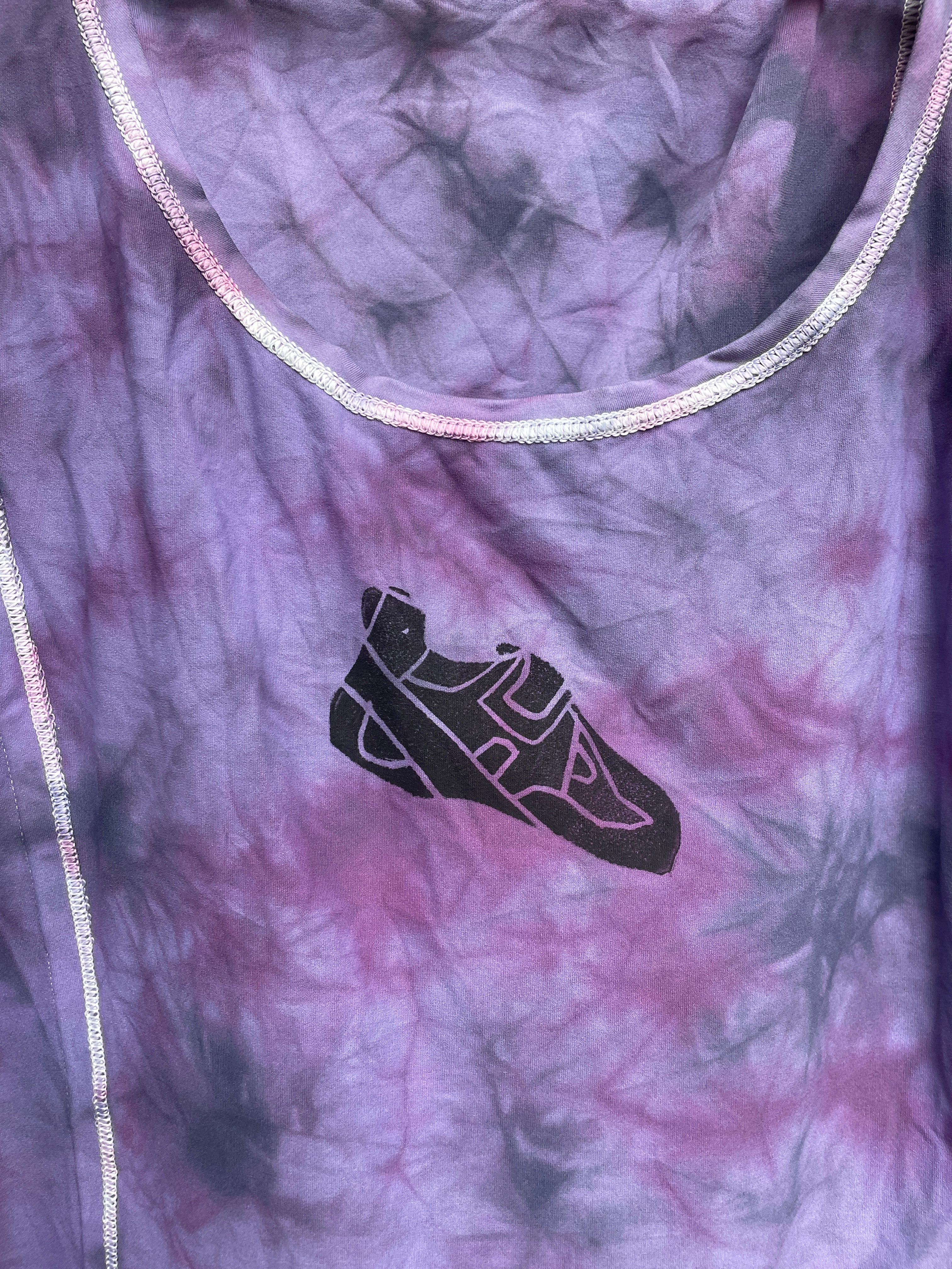 Women's Medium Climbing Shoe Tie Dye Tank Top