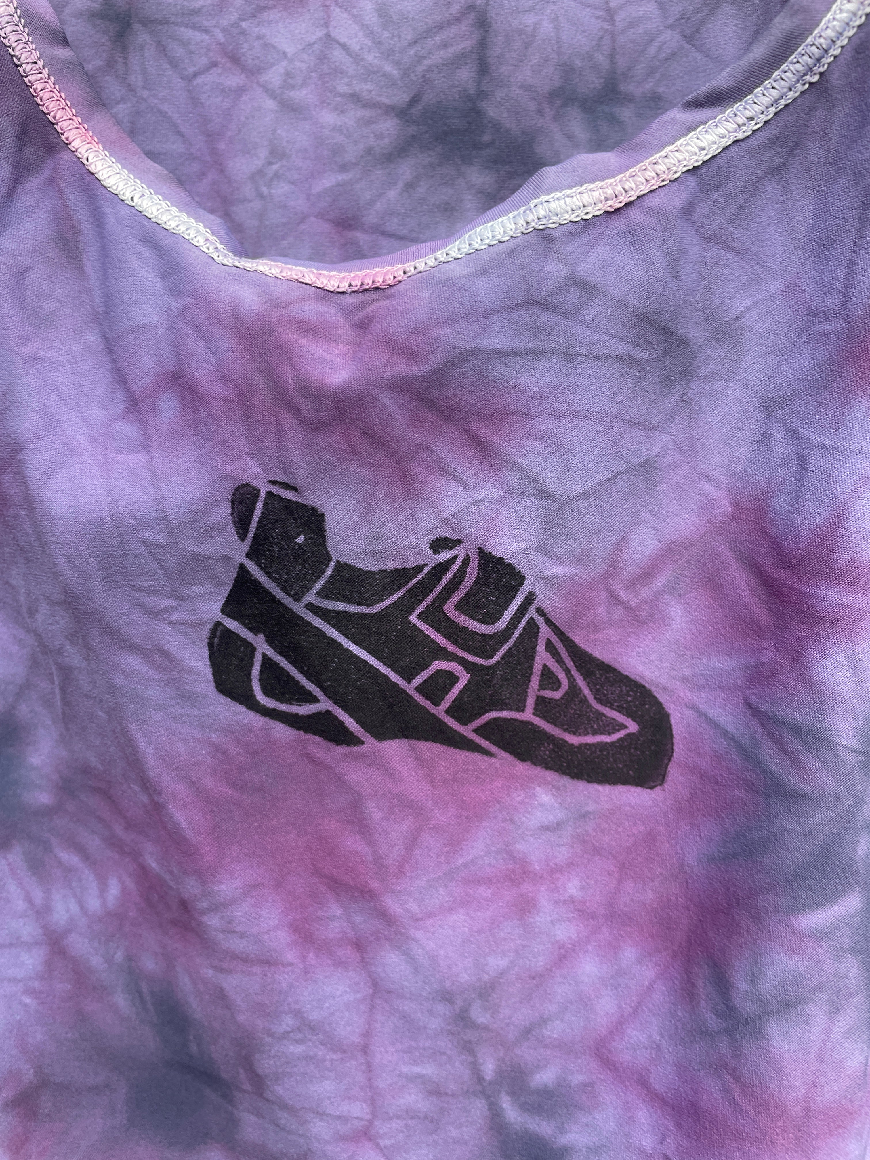 Women's Medium Climbing Shoe Tie Dye Tank Top