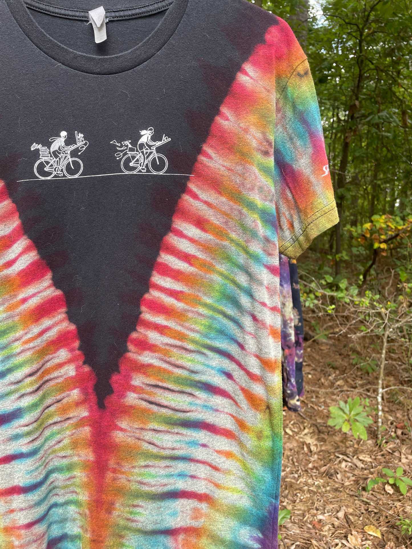 Specialized Bike to Work Day Short Sleeve Reverse Tie Dye T-Shirt (Men's Small)