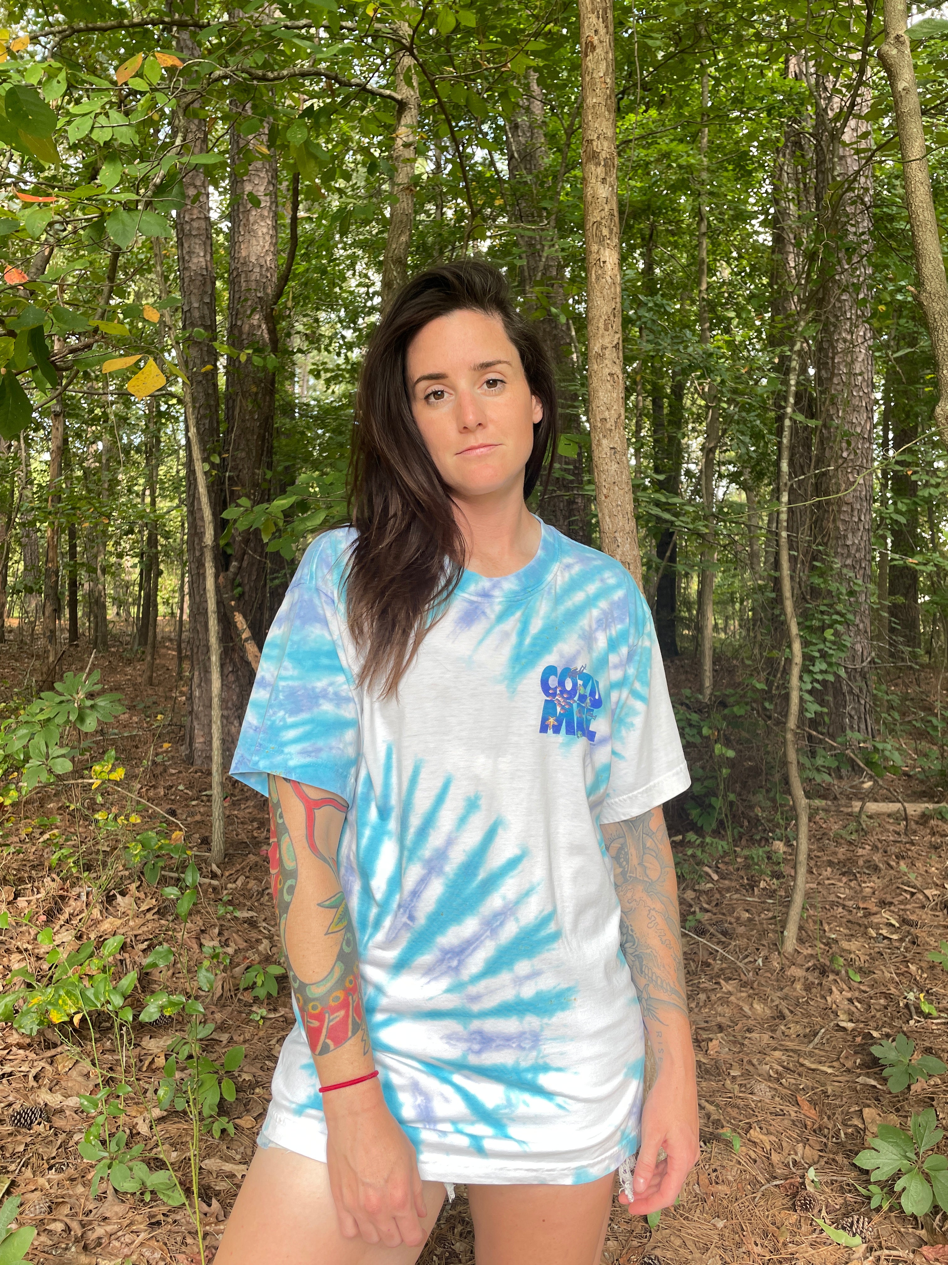 Cozumel Mexico Short Sleeve Tie Dye T-Shirt (Men's Large)