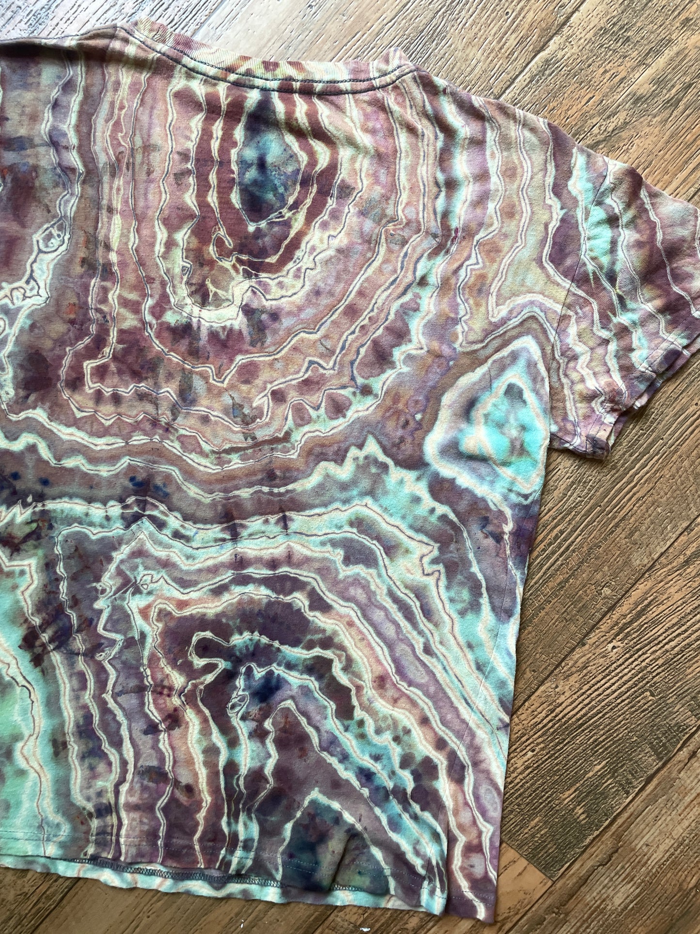 Aerosmith Fungi Geode Short Sleeve Tie Dye T-Shirt | Women's Large