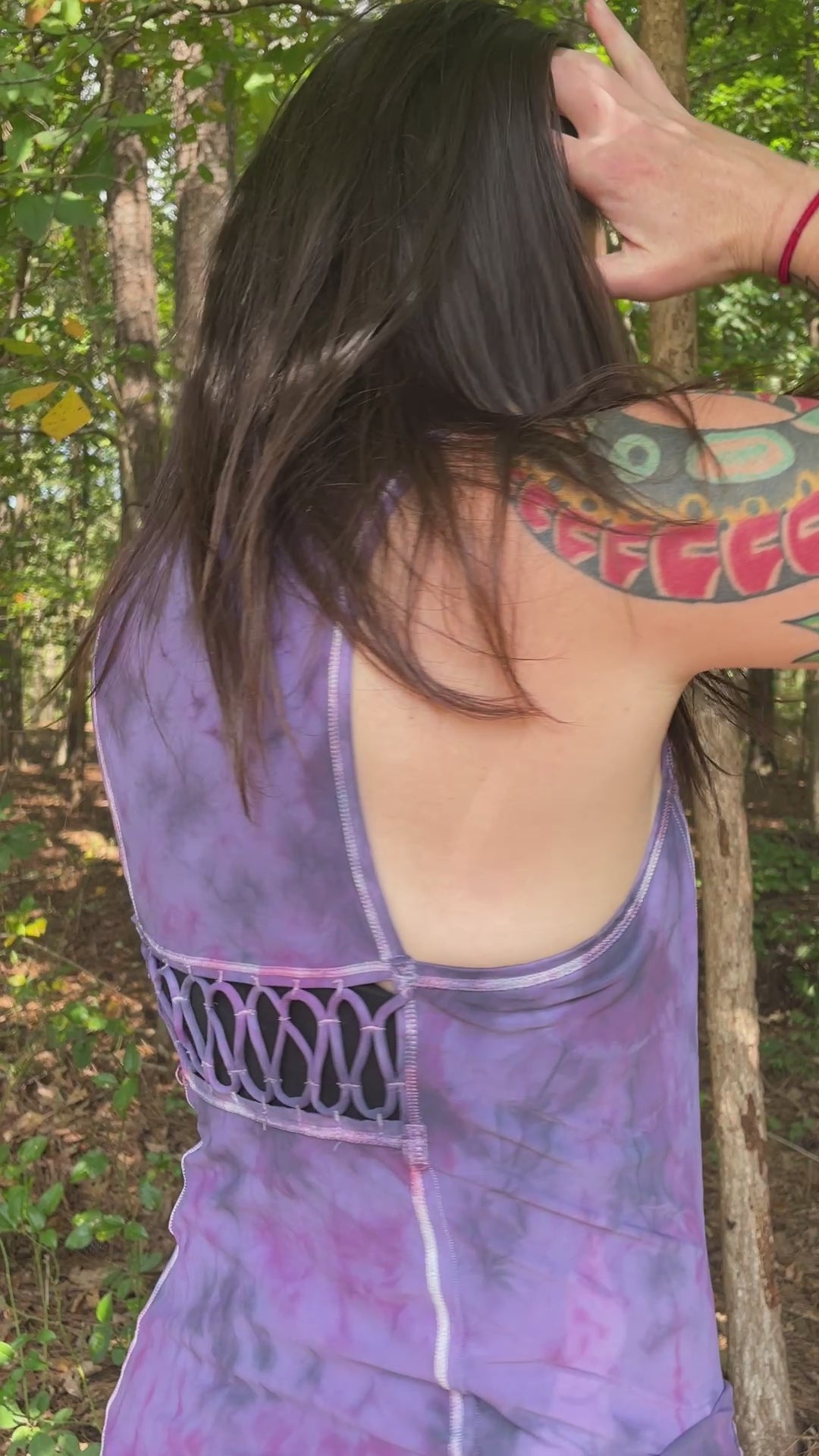 Women's Medium Climbing Shoe Tie Dye Tank Top