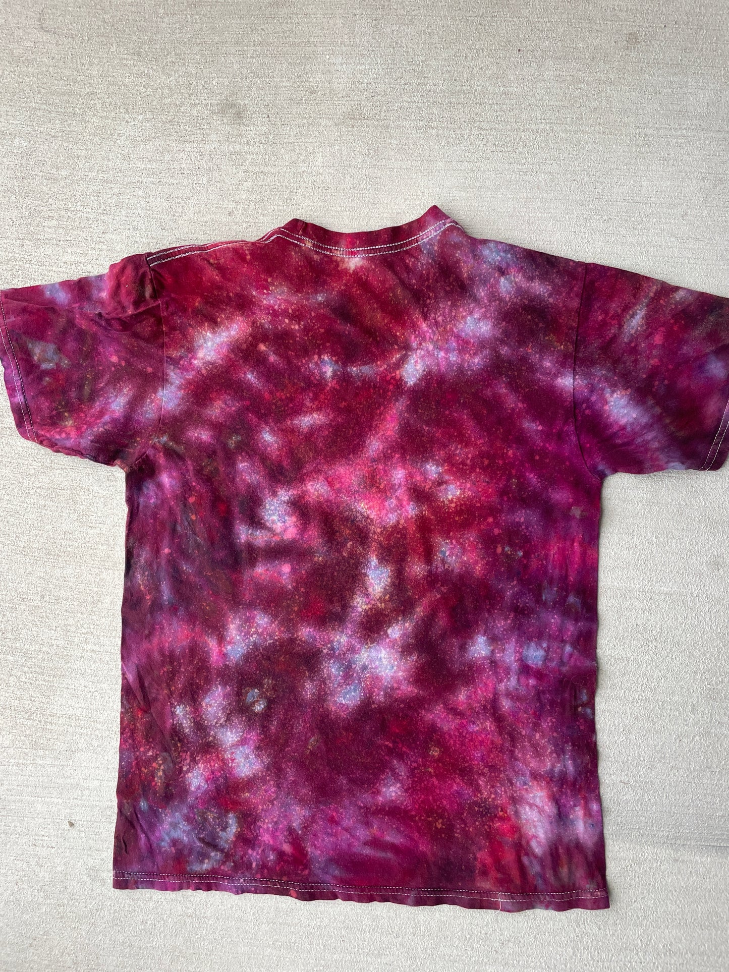 Medium Women’s Darth Vader The Imperial March Galaxy Dye Handmade Tie Dye T-Shirt | Star Wars Reverse Galaxy Tie Dye Short Sleeve