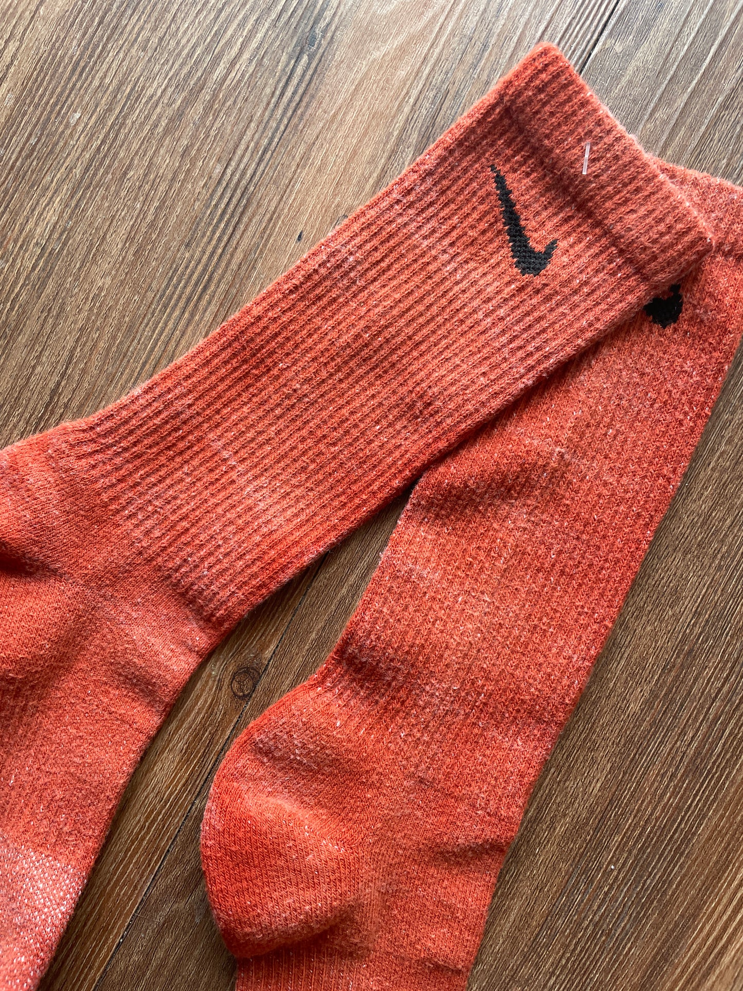 Terracotta Orange Tie Dye Nike Dri-FIT Everyday Plus Training Socks - Size Medium (Men's 6-8/Women's 7-10)