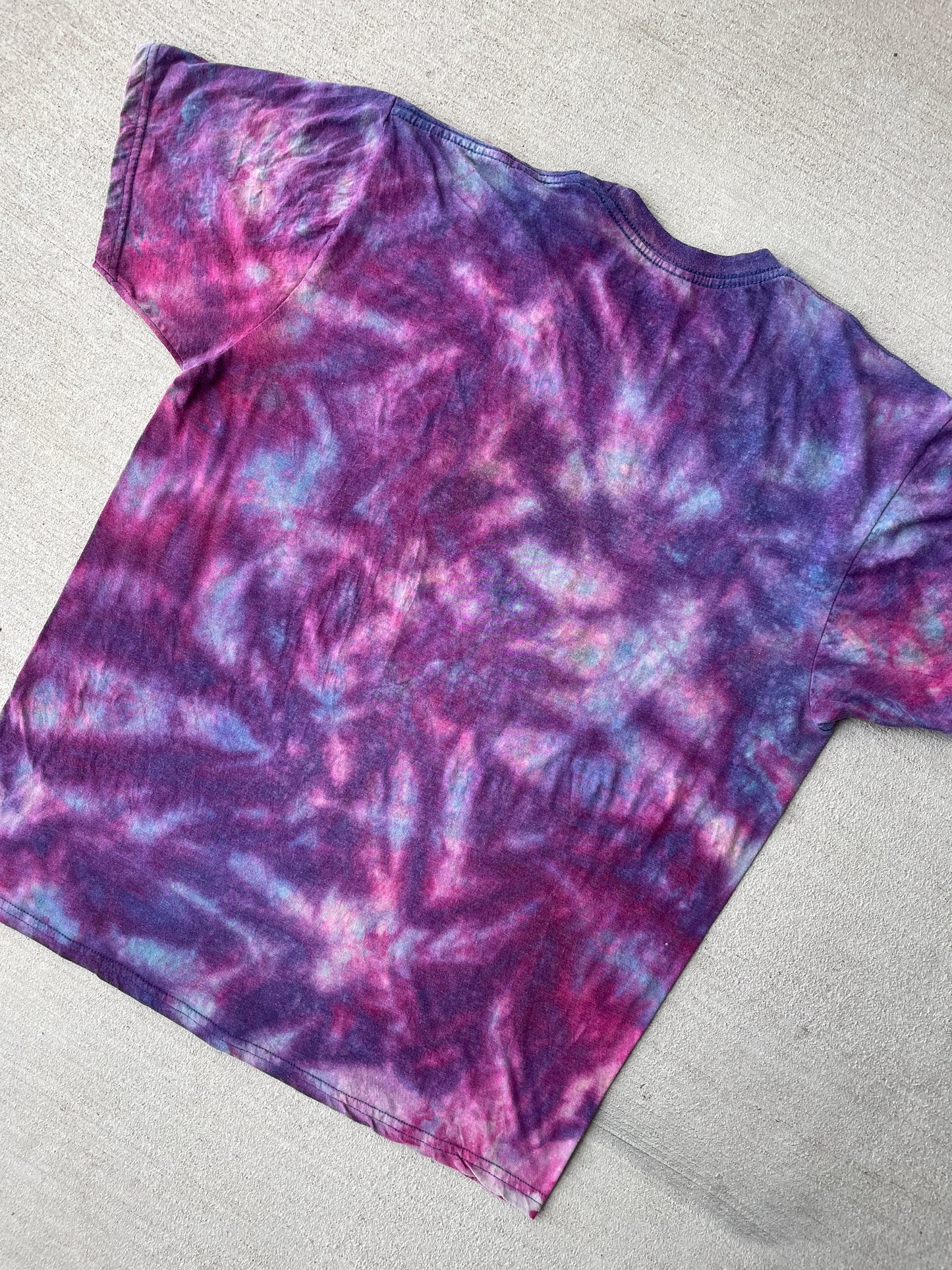 Large Men’s Star Wars Millennium Falcon Handmade Tie Dye T-Shirt | Reverse Galaxy Tie Dye Short Sleeve