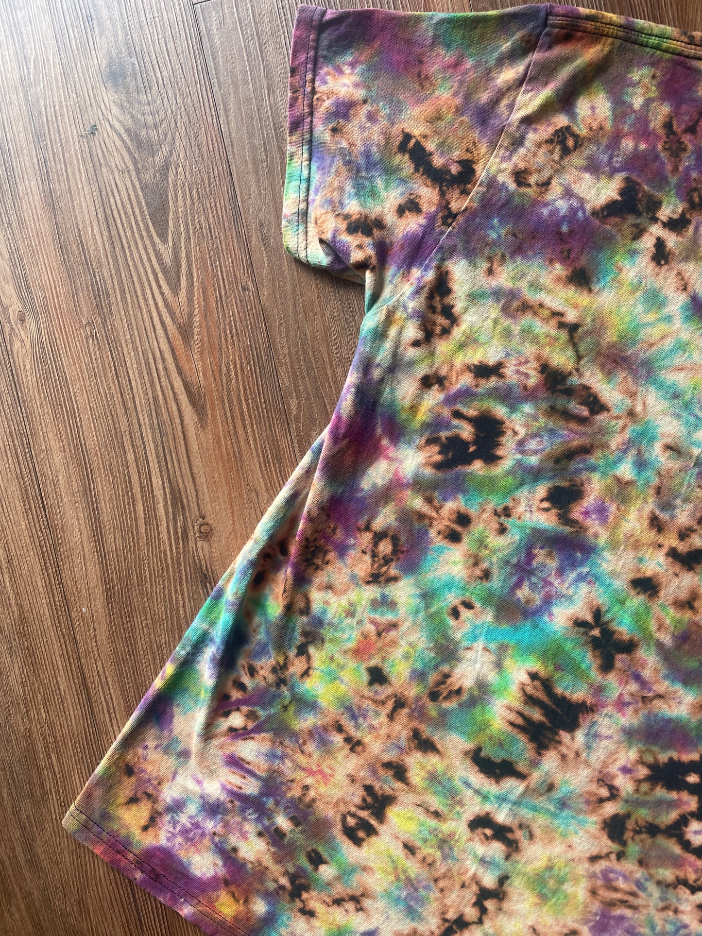 MEDIUM Men's Ice Cube Reverse Tie Dye t-shirt | NWA Bleach Crumpled
