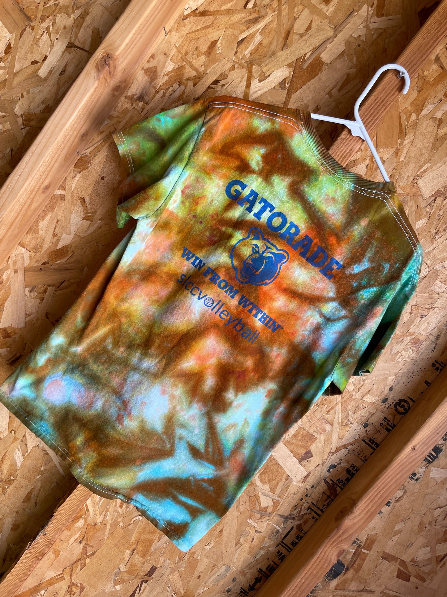 Medium Men’s Gatorade Handmade Tie Dye T-Shirt | Rainbow Galaxy Tie Dye Short Sleeve