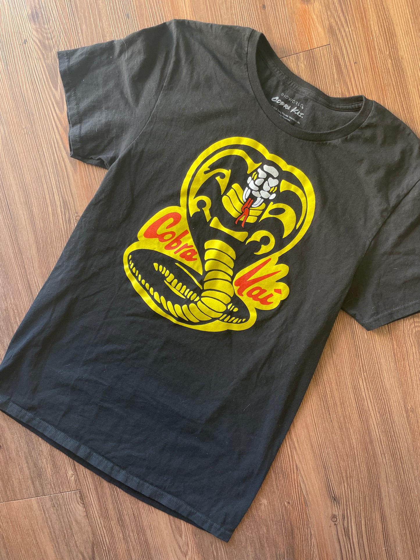 Medium Men’s Cobra Khai Black Short Sleeve T-Shirt | READY TO TIE DYE