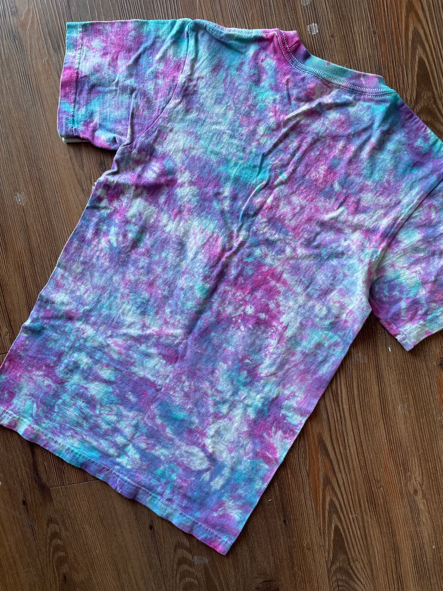 EXTRA SMALL Men’s Grand Teton National Park T-Shirt | Wyoming Mountain Moose Handmade Pastel Galaxy Tie Dye Short Sleeve