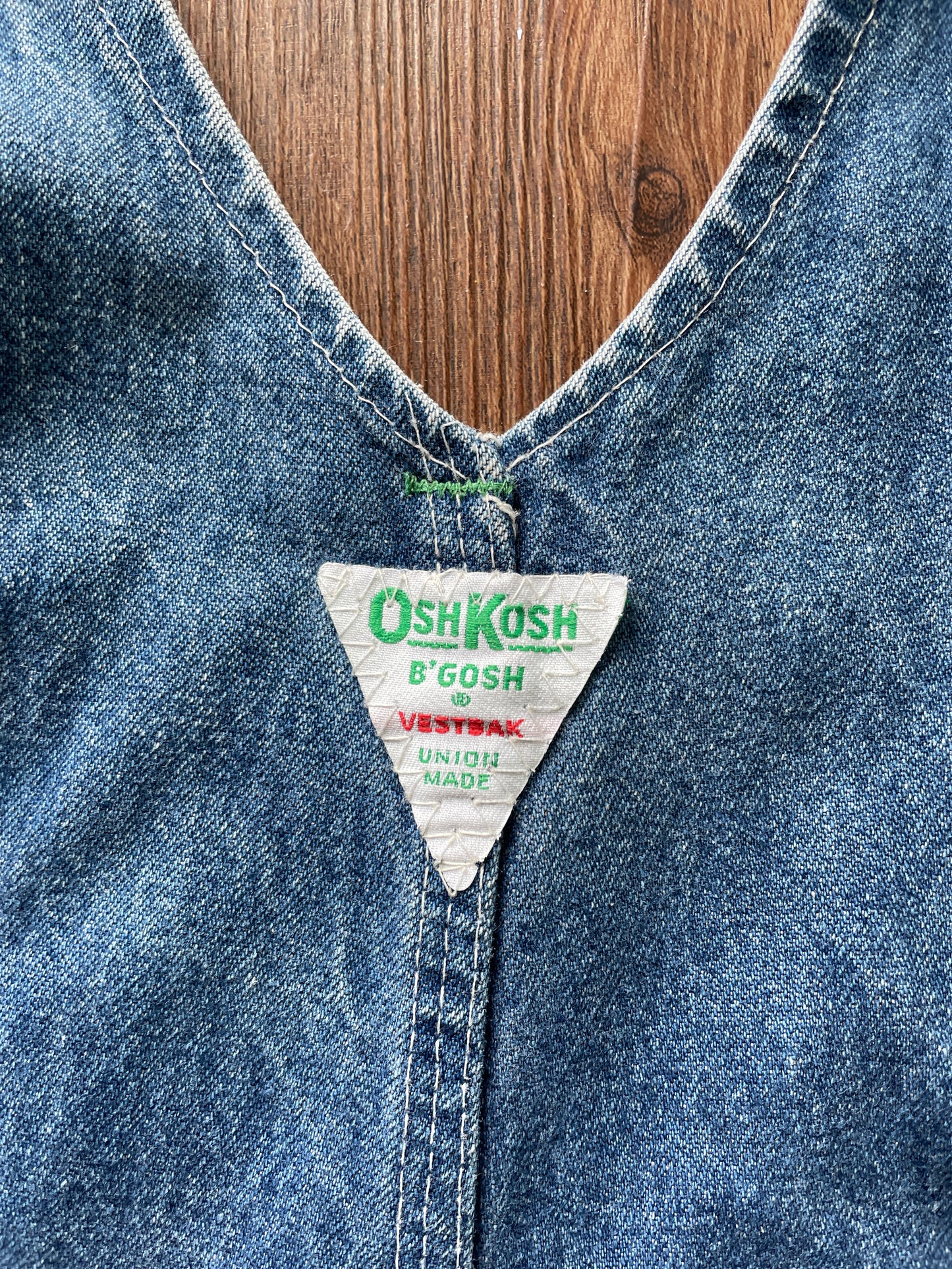 Men's Small/Women's Medium Vintage Osh Kosh B'Gosh Union Made Denim Overalls