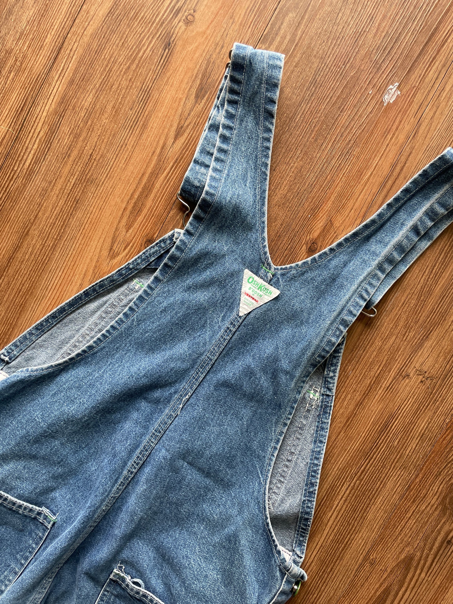 Men's Small/Women's Medium Vintage Osh Kosh B'Gosh Union Made Denim Overalls