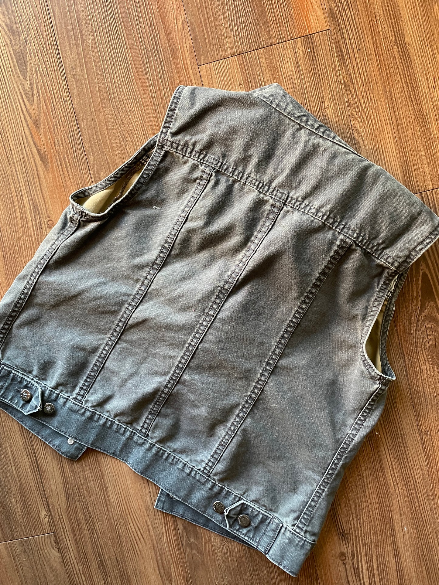 Small Women’s Carhartt Gray Tomgirl Hooded Vest