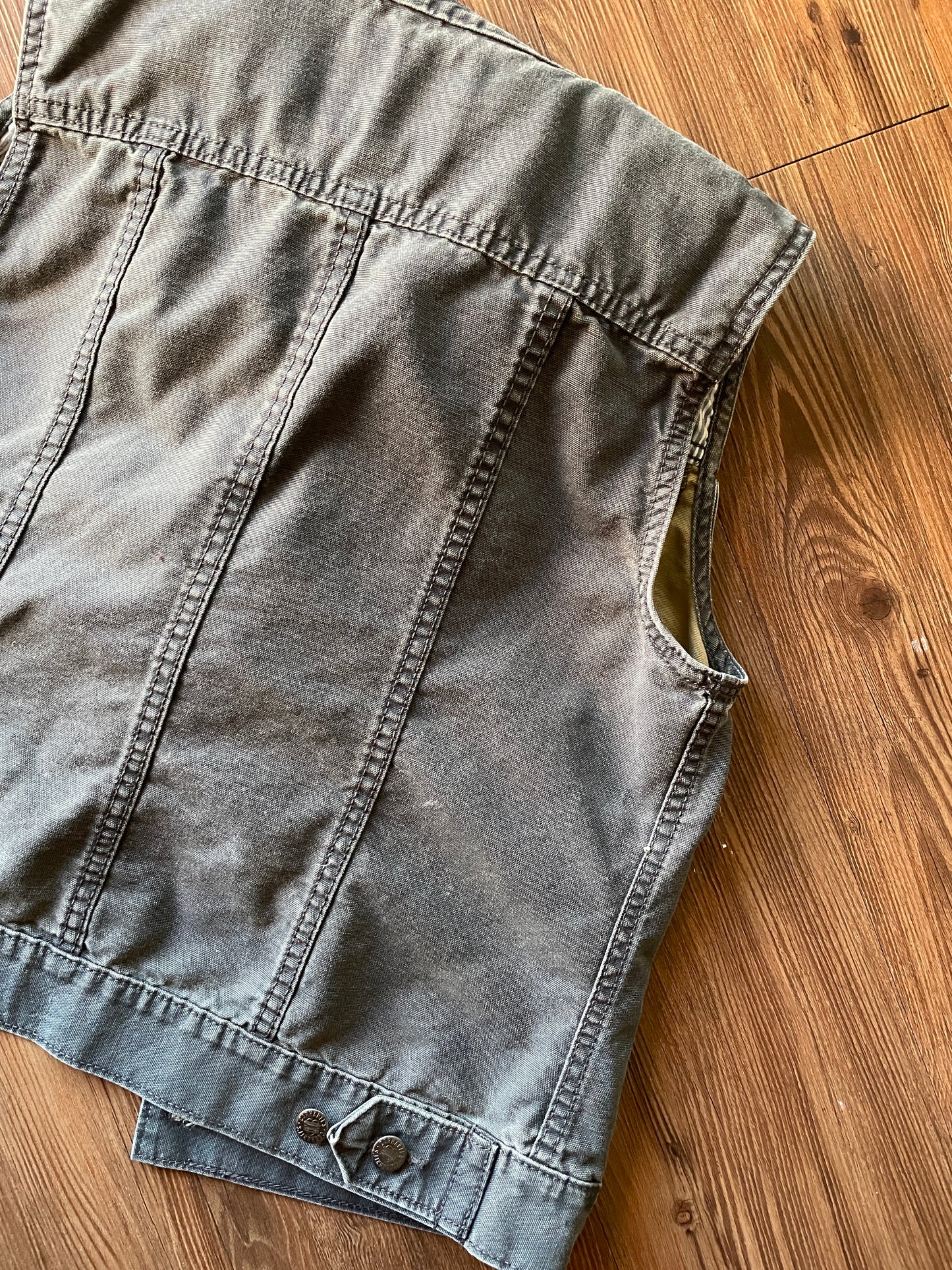Small Women’s Carhartt Gray Tomgirl Hooded Vest