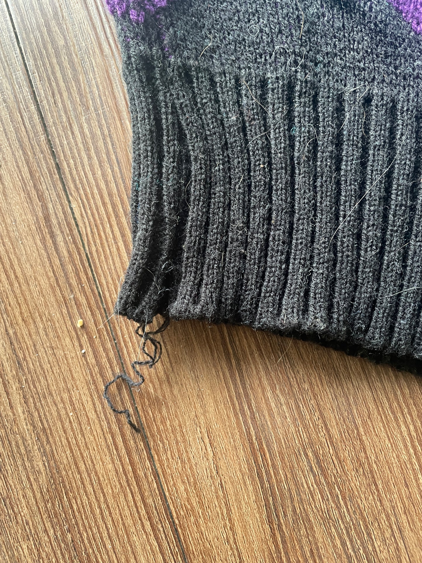 Medium The Sears Men’s Store Purple and Green Coogi-Style 90s Geometric Knit Sweater