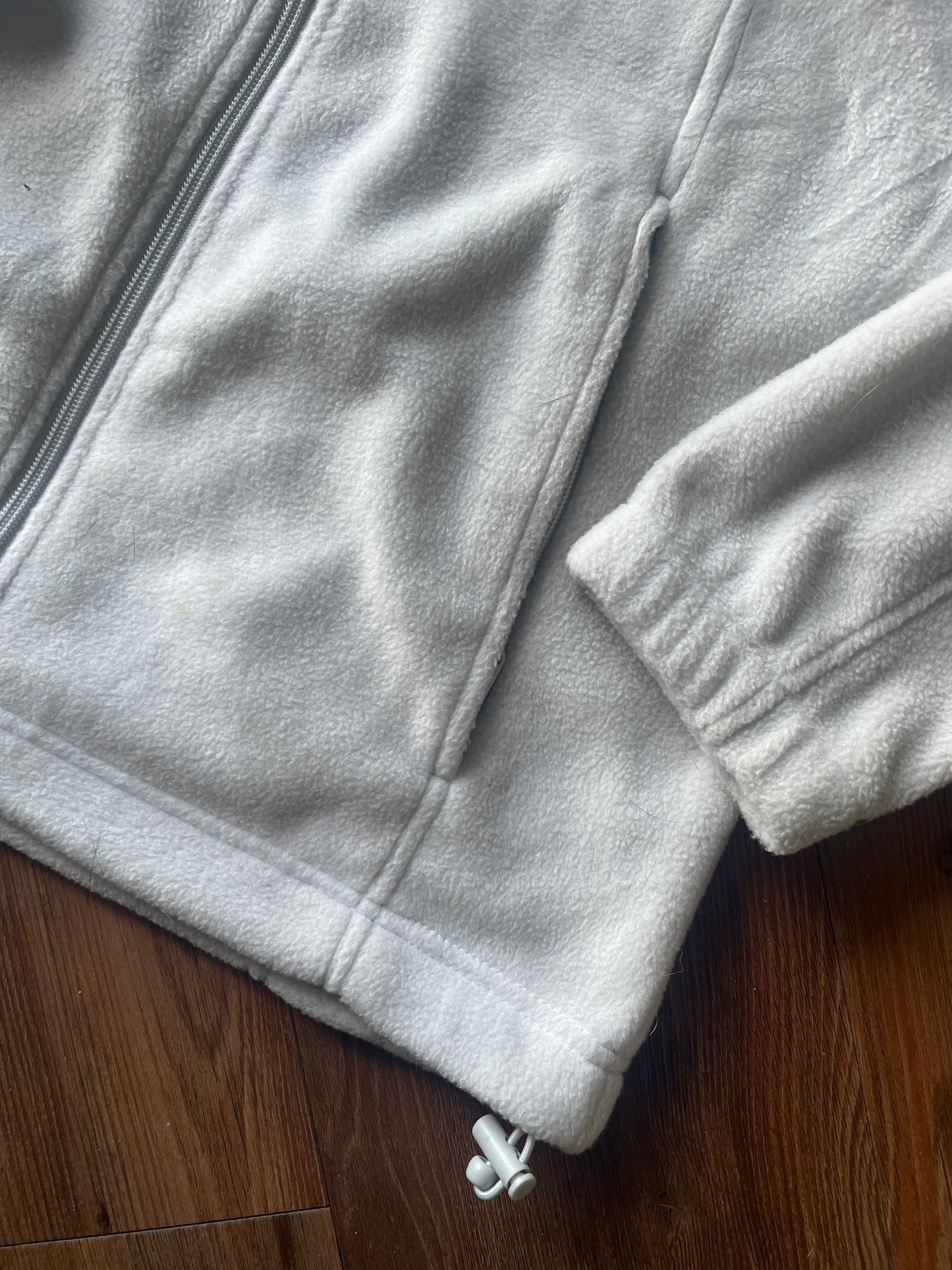 Medium Women's Columbia Jacket with Sewn-On Outdoor Patches