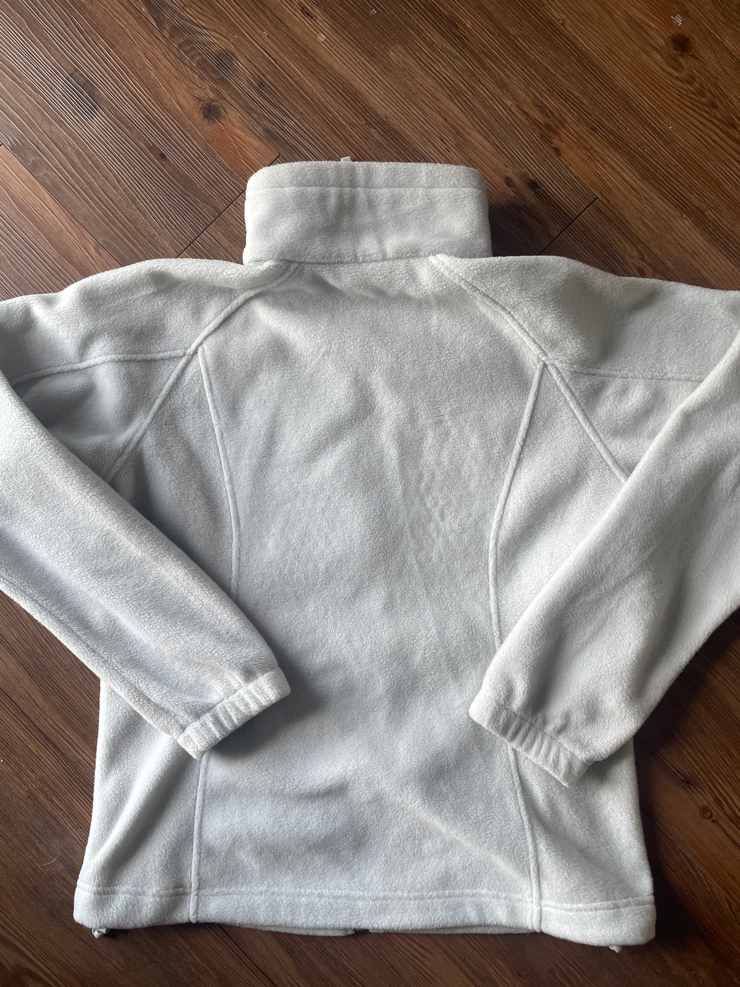 Medium Women's Columbia Jacket with Sewn-On Outdoor Patches