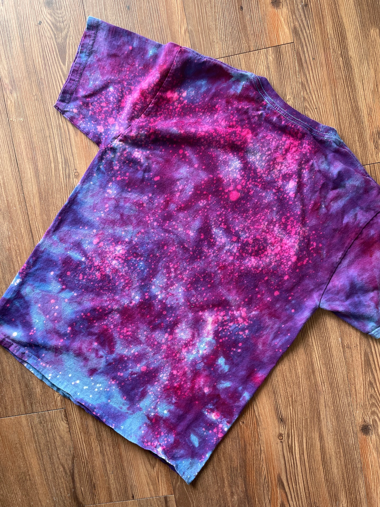 MEDIUM Men’s Colorado Bison Galaxy Tie Dye T-Shirt | Purple Ice Dye Short Sleeve Tee