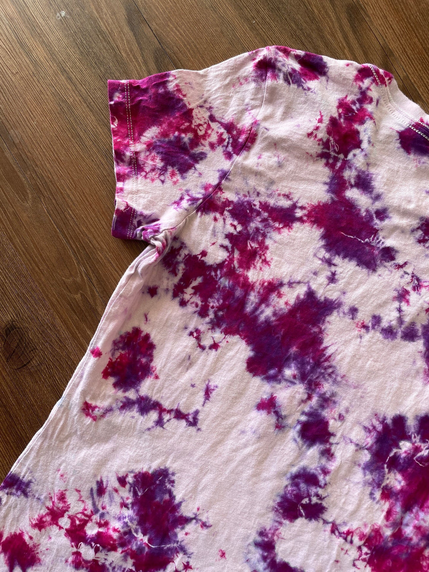 No More 1 in 4 Handmade Tie Dye t-shirt | Sexual Abuse Awareness Short Sleeve Top Women’s Medium | Sustainably Made