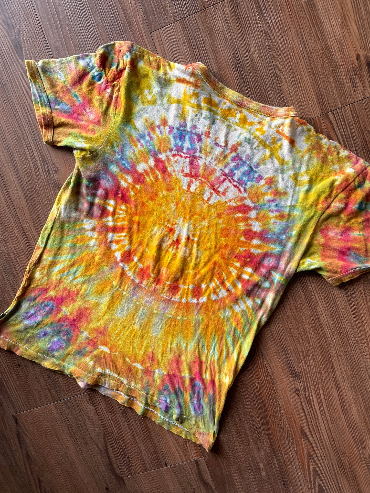 Vans Roadtrippers Handmade Ice Dye Tie Dye t-shirt | Van Life Short Sleeve Top | Women's Size Medium | Handmade & Thrifted