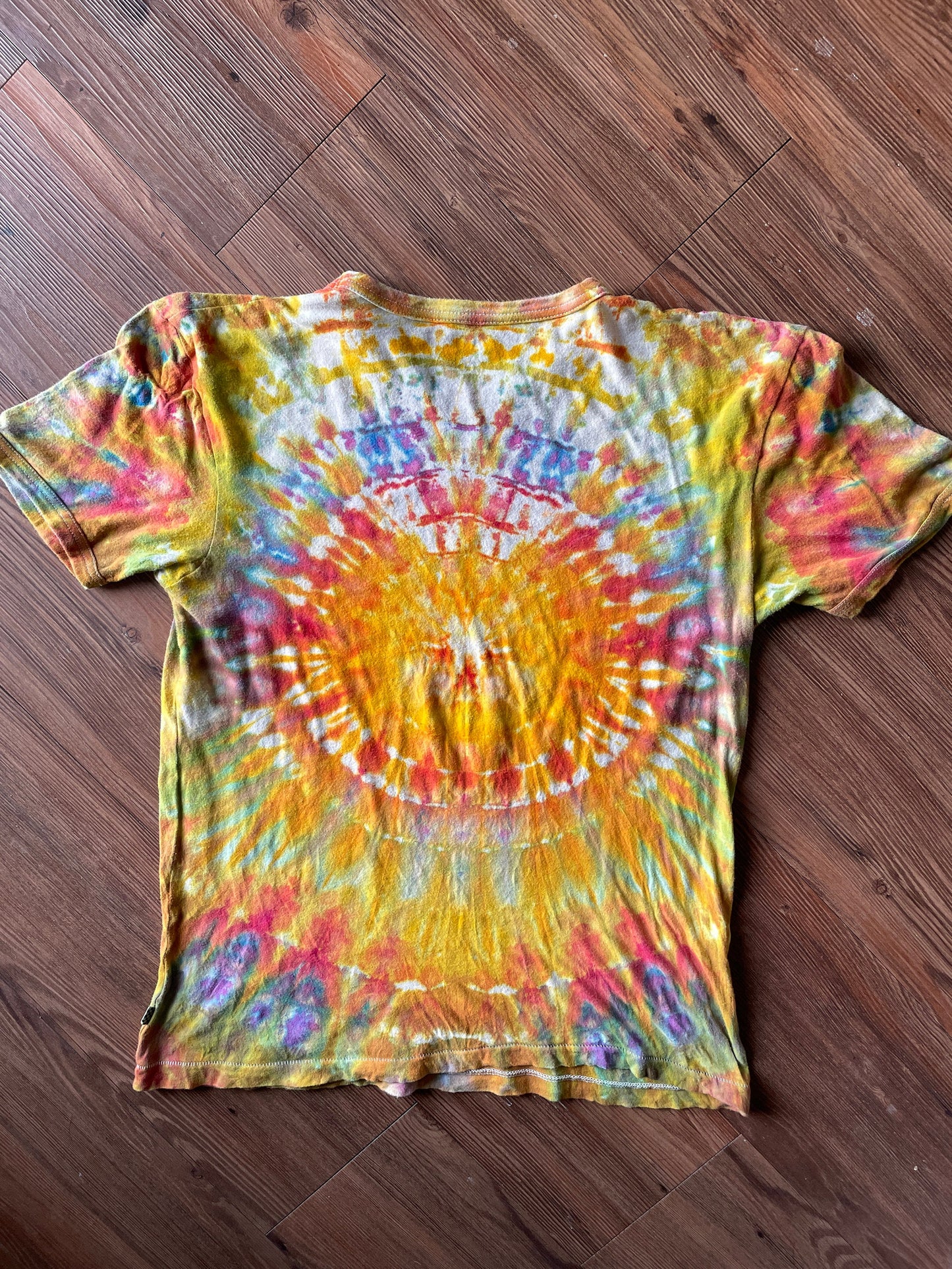 Vans Roadtrippers Handmade Ice Dye Tie Dye t-shirt | Van Life Short Sleeve Top | Women's Size Medium | Handmade & Thrifted