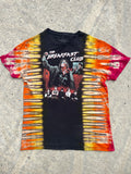 The Breakfast Club Pink, Orange, and Black Short Sleeve Tie Dye T-Shirt | Men's Medium