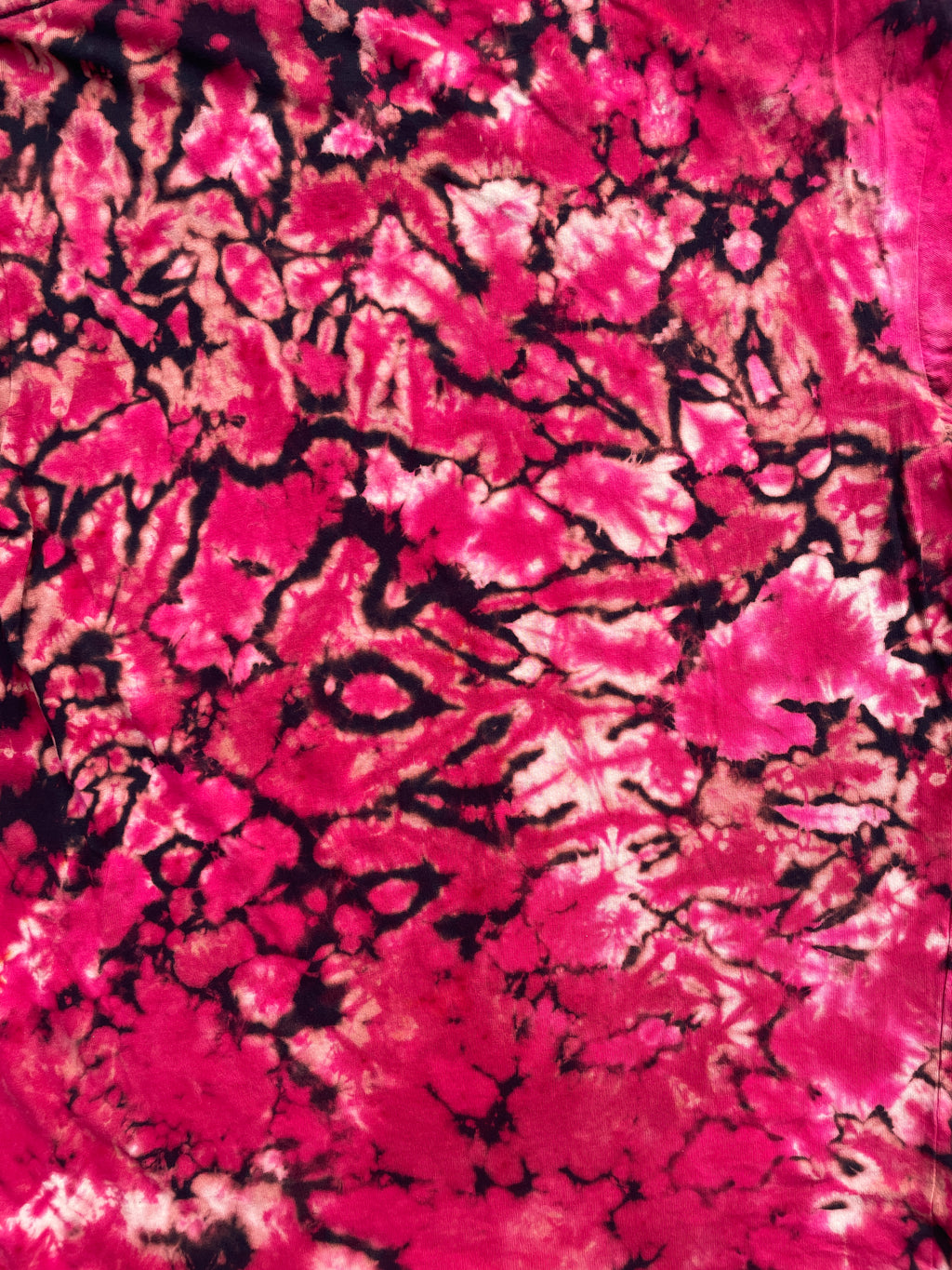 Tupac Shakur Red and Black Short Sleeve Tie Dye T-Shirt | Men's Medium