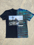 Ice Cube Low Rider Black and Blue Short Sleeve Tie Dye T-Shirt | Men's Medium
