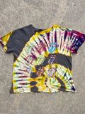 The Rolling Stones Hot Lips Rainbow Spiral Short Sleeve Tie Dye T-Shirt | Women's Large