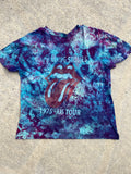 The Rolling Stones Hot Lips Short Sleeve Galaxy Tie Dye T-Shirt | Women's Large