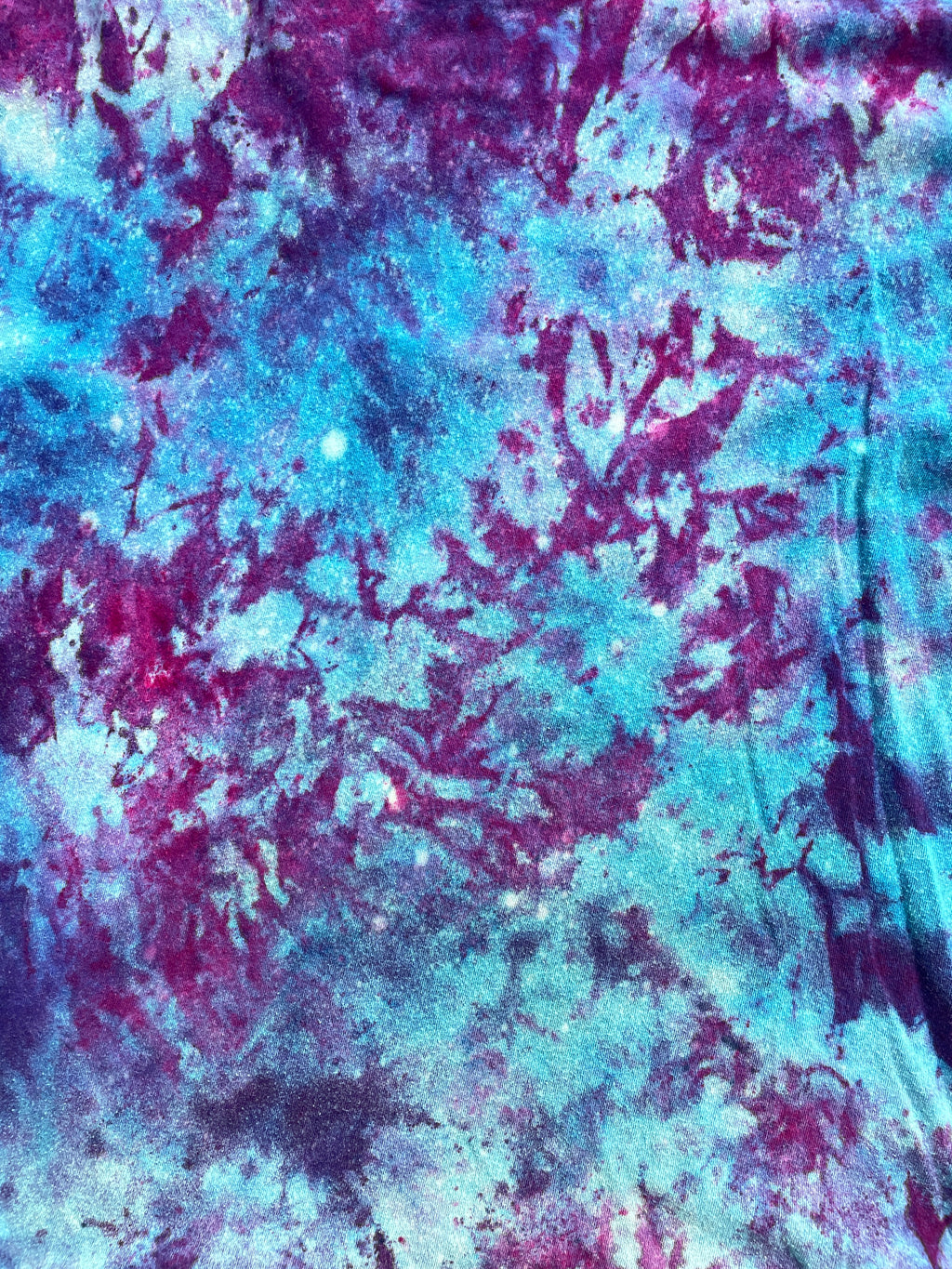 The Rolling Stones Hot Lips Short Sleeve Galaxy Tie Dye T-Shirt | Women's Large