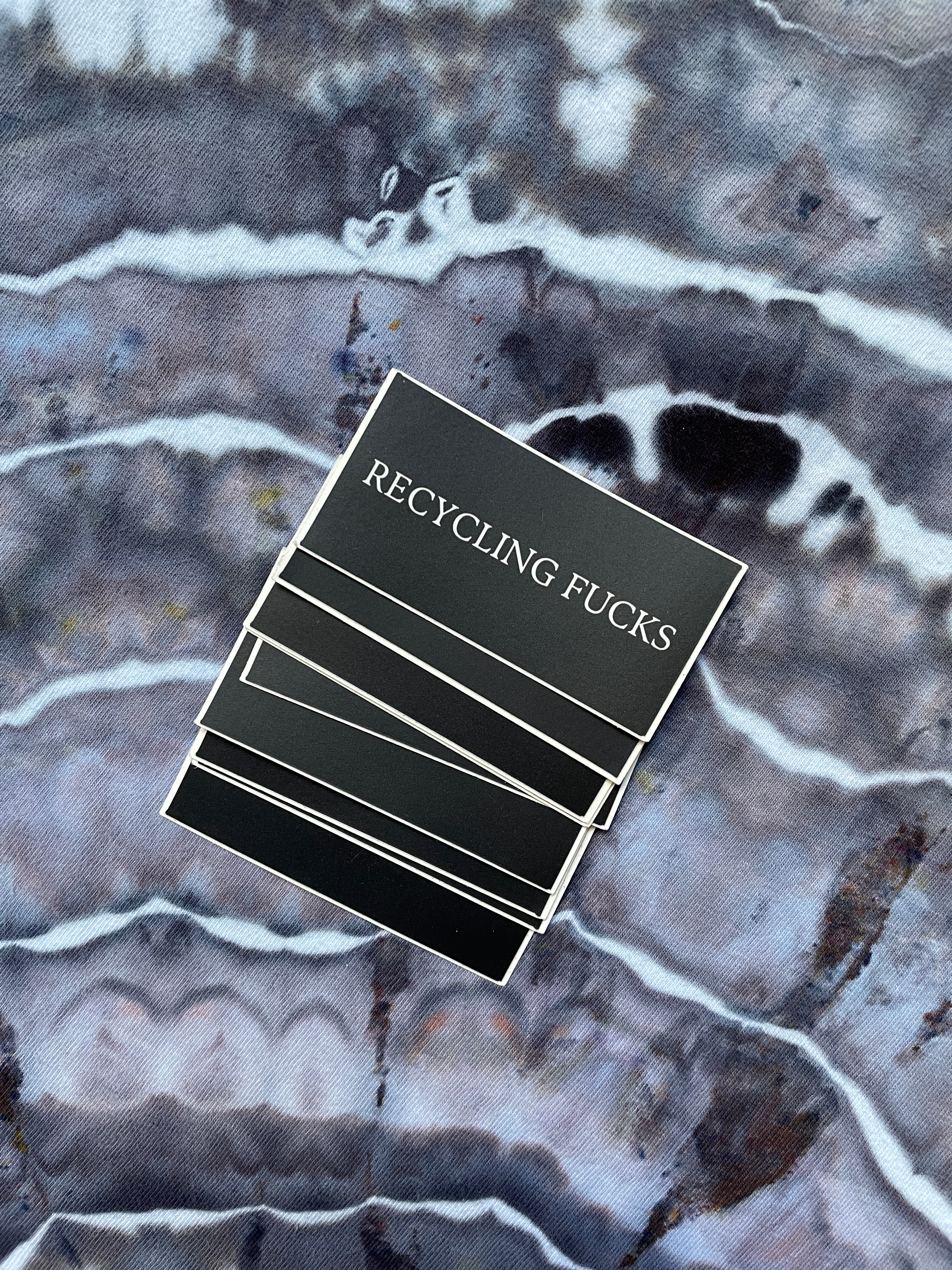 BLACK Recycling Fucks Sticker