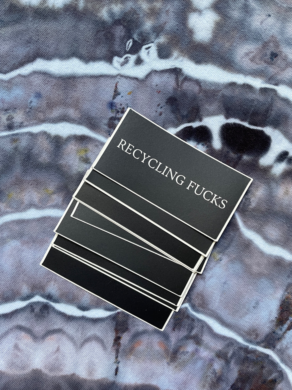 BLACK Recycling Fucks Sticker