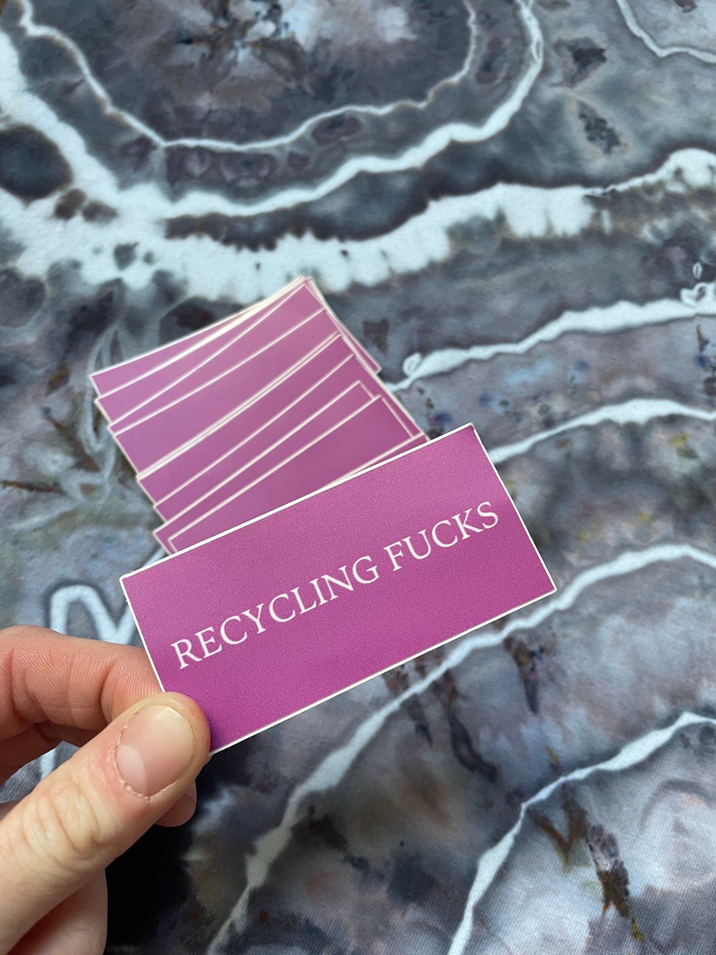 PINK Recycling Fucks Sticker