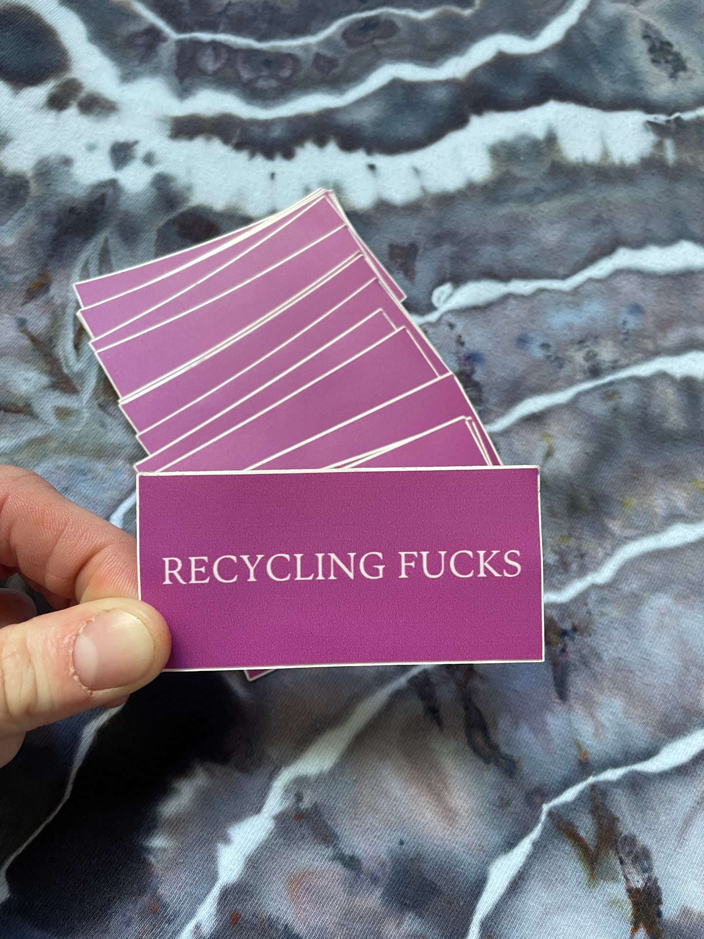 PINK Recycling Fucks Sticker