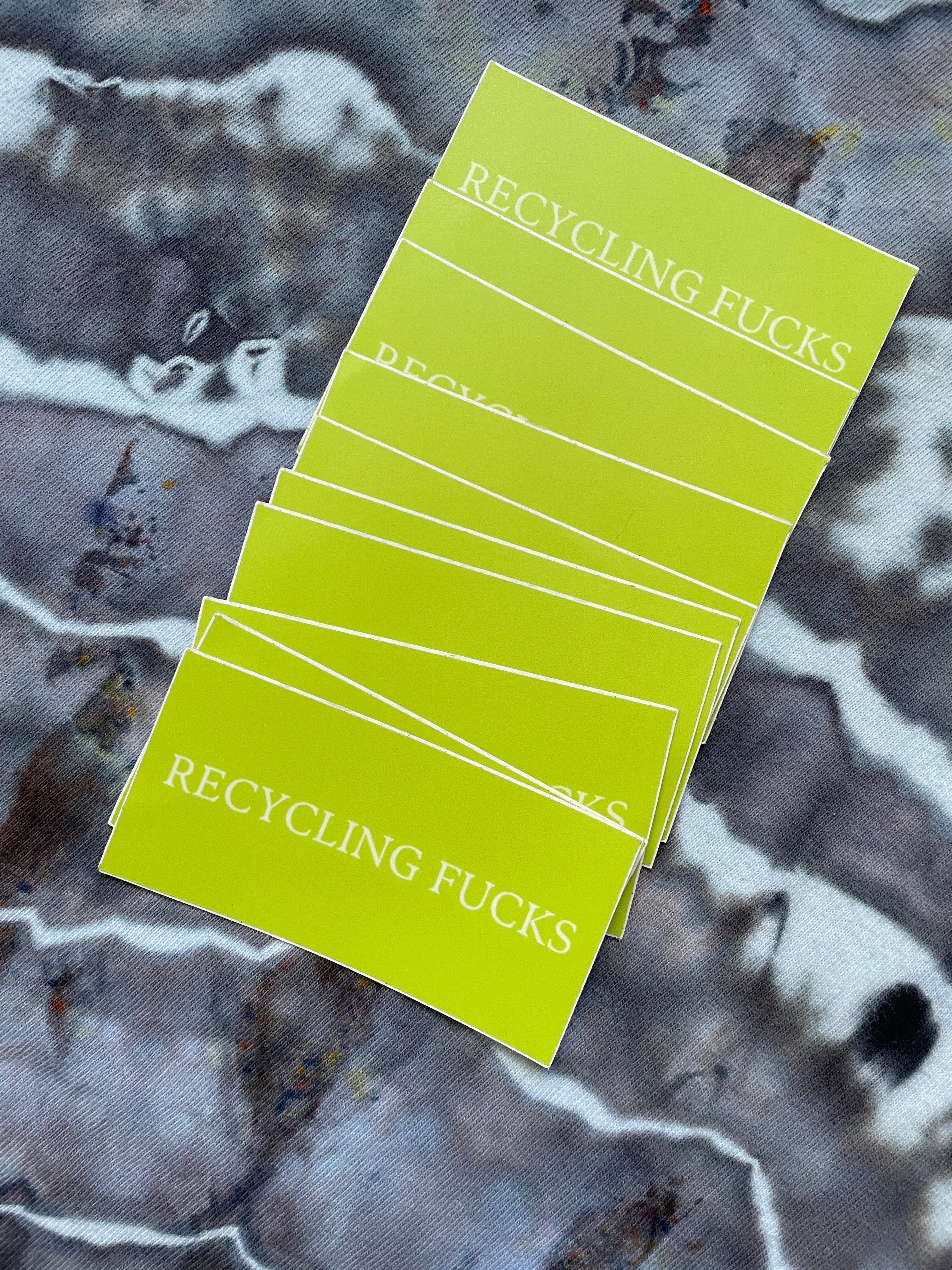 GREEN Recycling Fucks Sticker