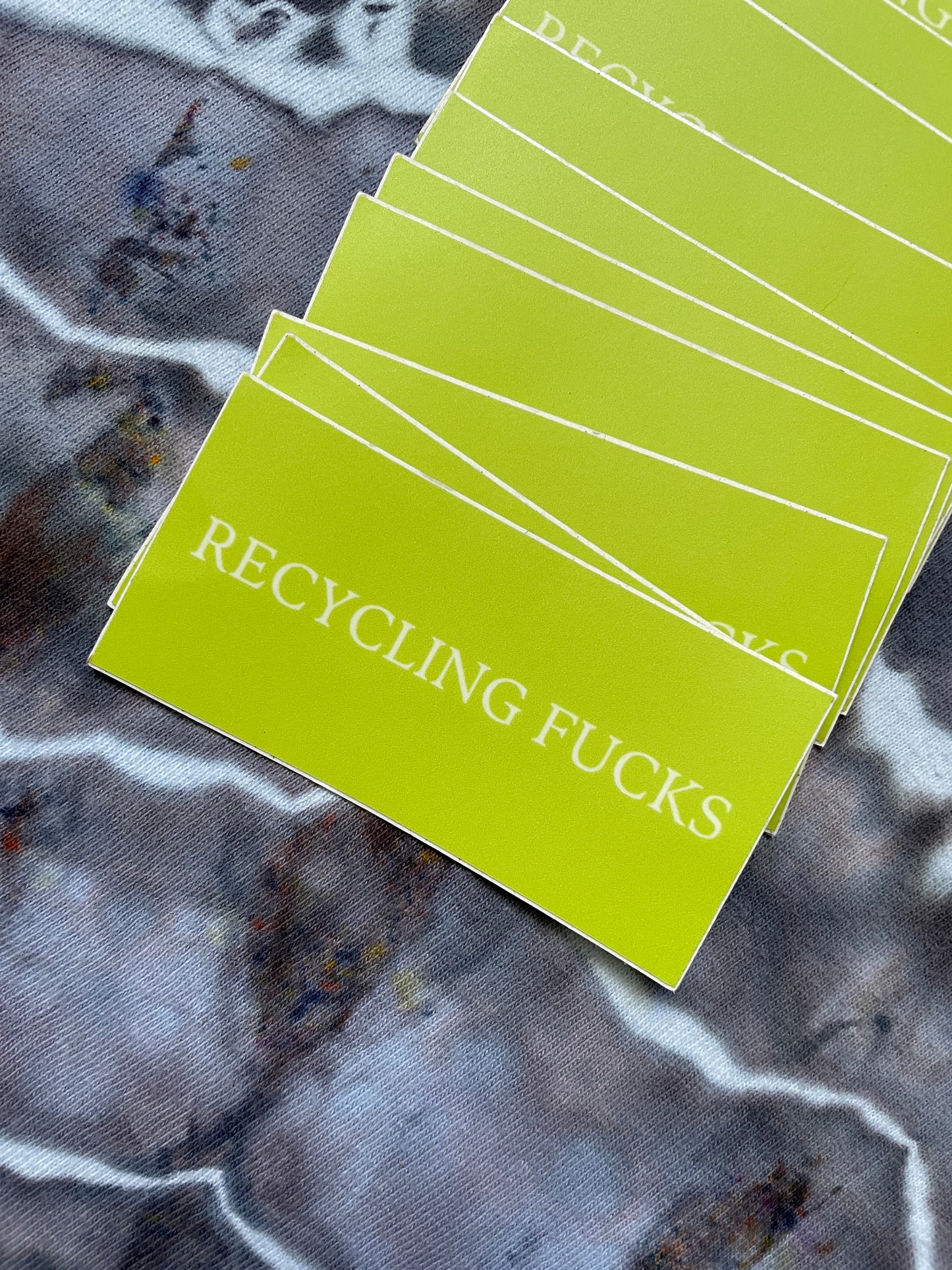 GREEN Recycling Fucks Sticker