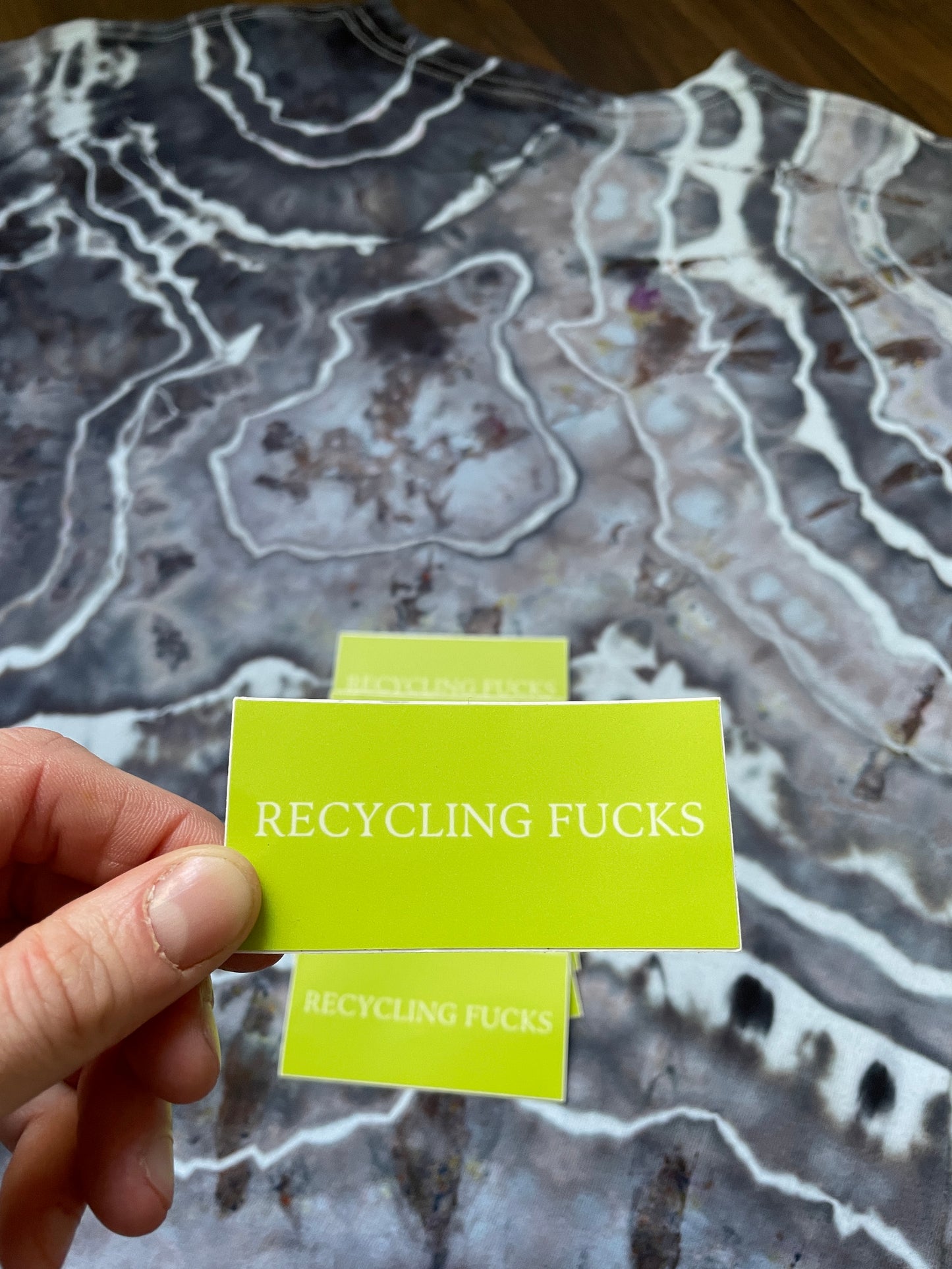 GREEN Recycling Fucks Sticker