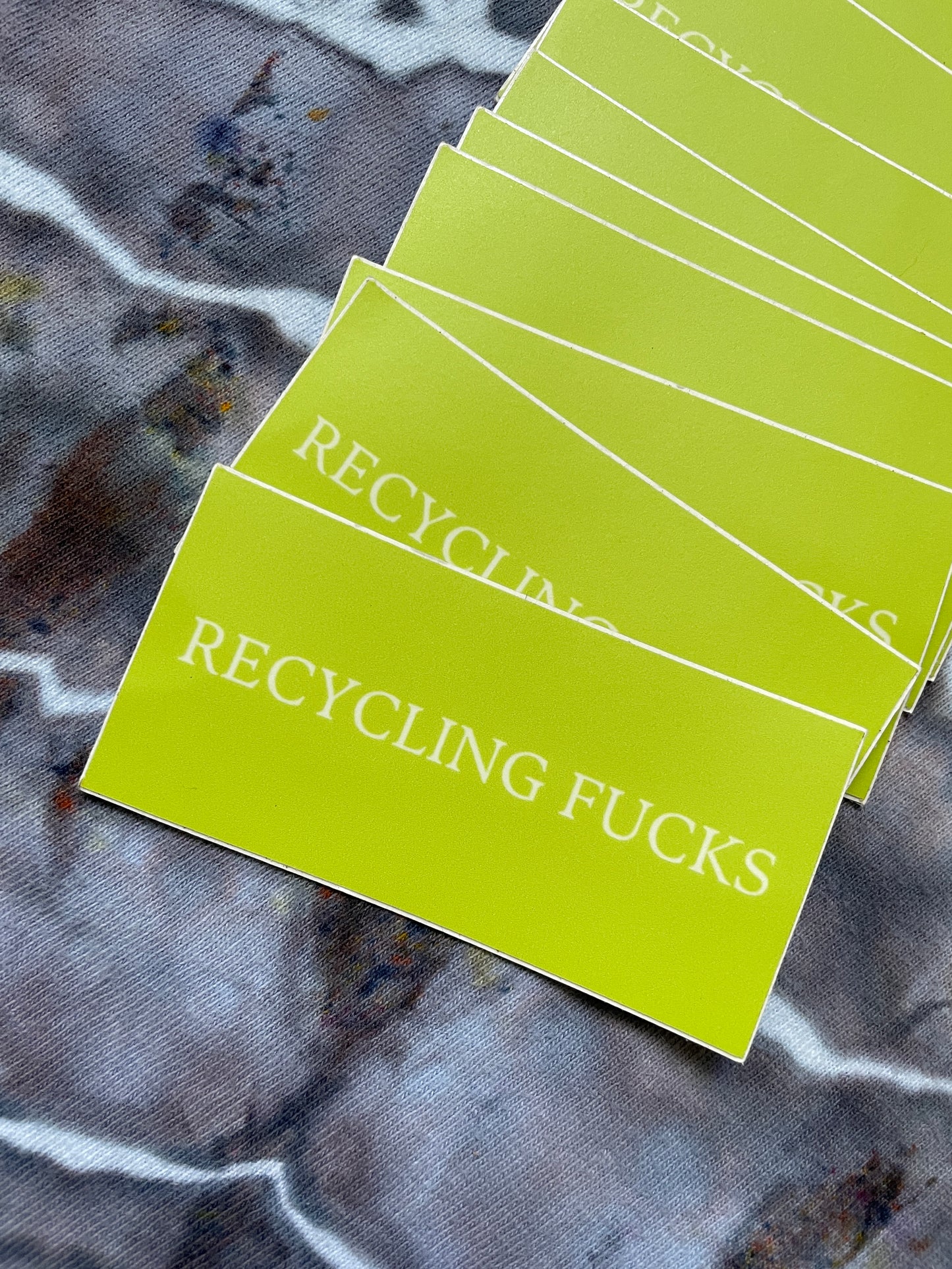 GREEN Recycling Fucks Sticker