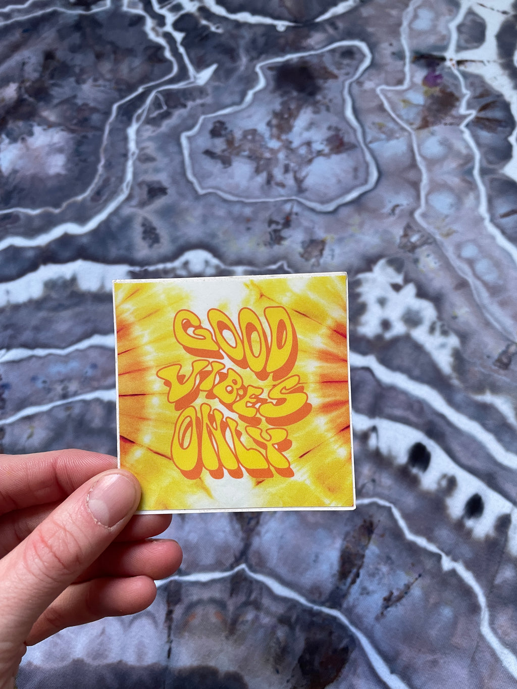 ORANGE Be Groovy or Leave Sticker